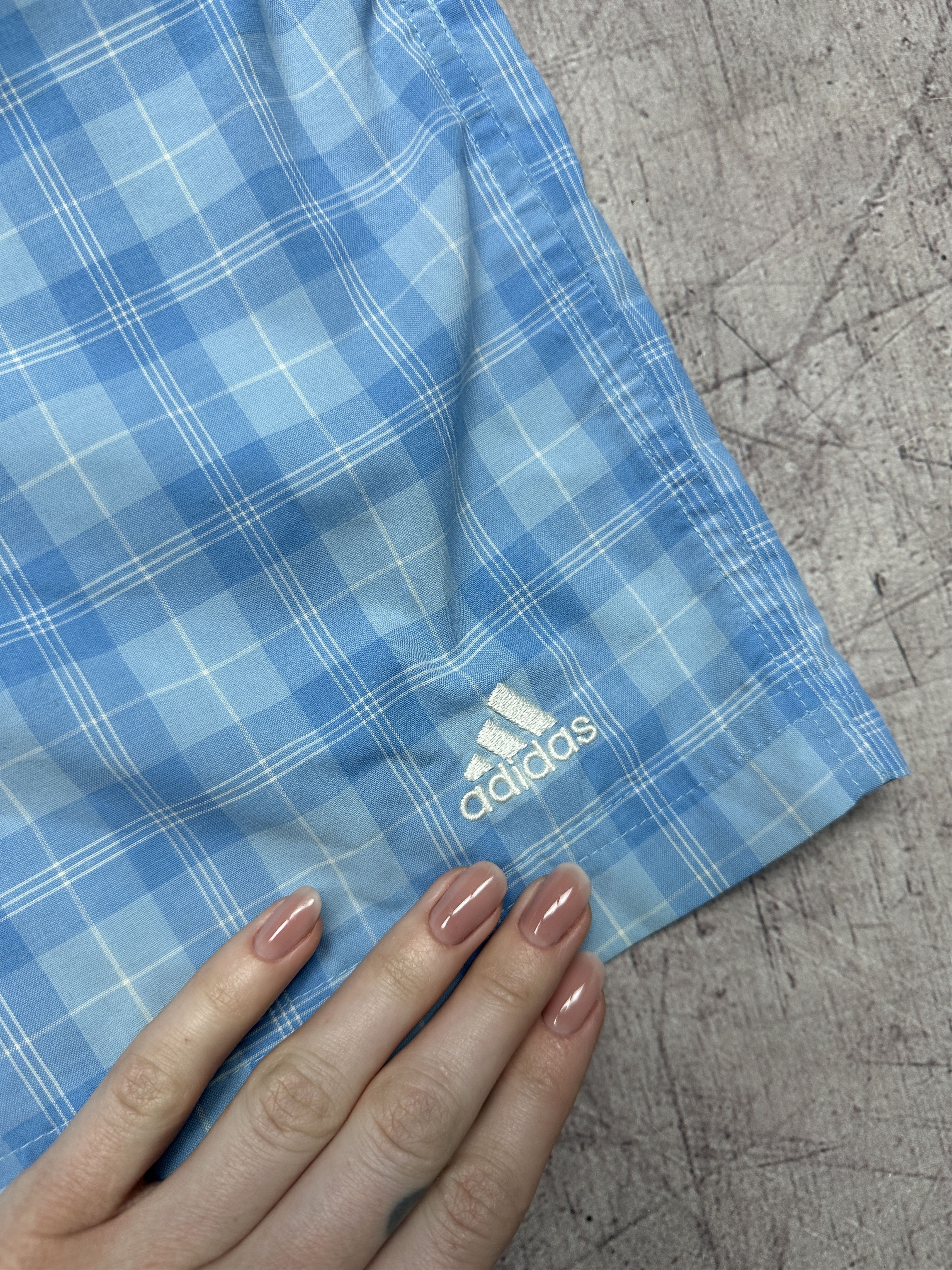 Adidas Adidas Vintage Mens Nylon Swimming Plaid Shorts Size US 32 / EU 48 - 3 Thumbnail