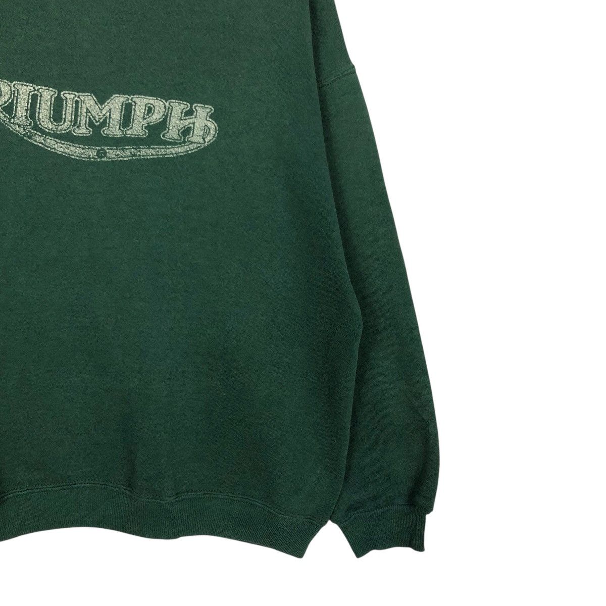 Vintage 📌Vintage Sweatshirt Triumph Made in Usa Cafe Racer Wear Size US L / EU 52-54 / 3 - 6 Thumbnail