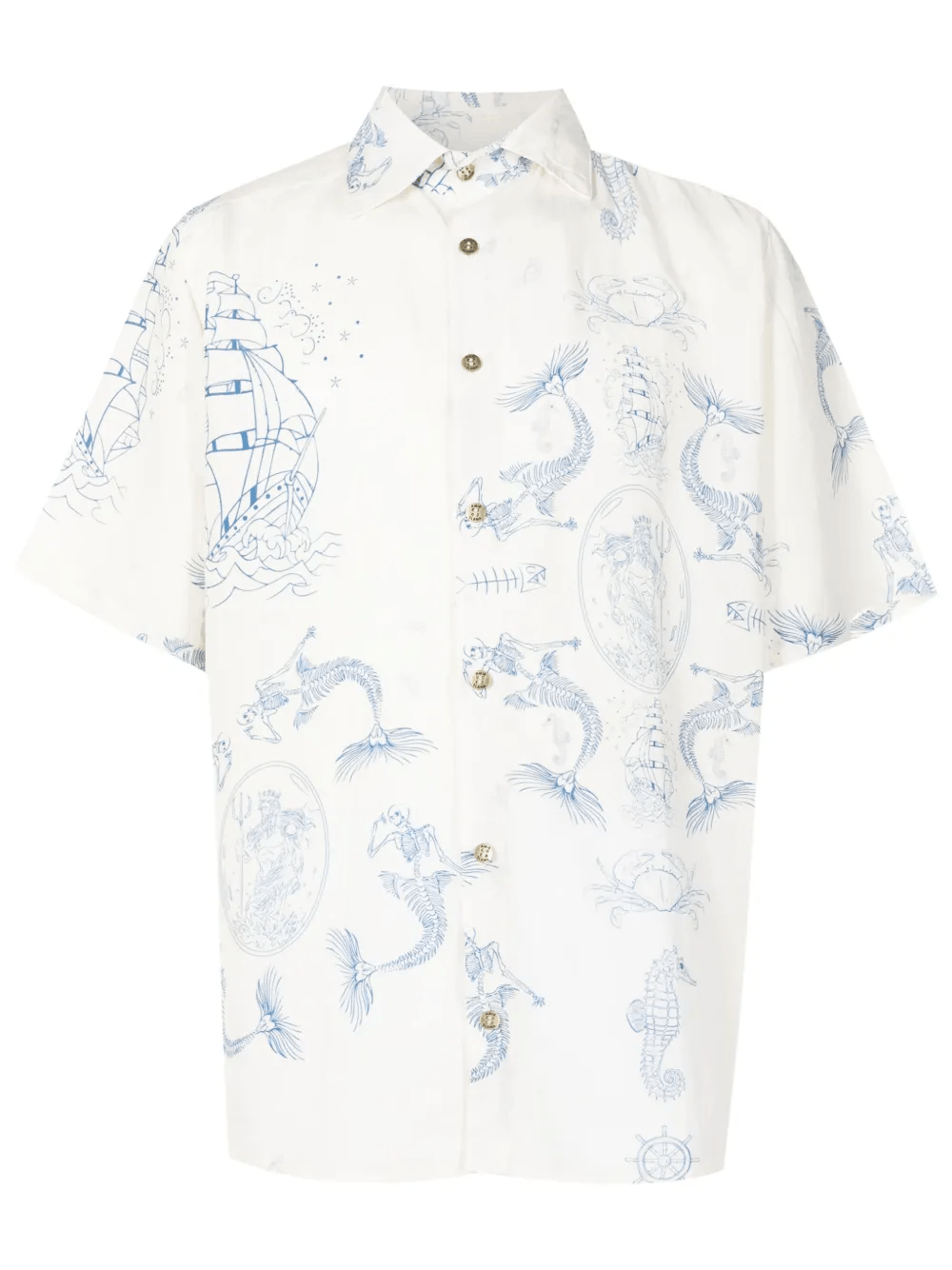Other Men’s White Graphic-Print Shirt – Modern Casual Style Size US XL / EU 56 / 4 - 3 Thumbnail