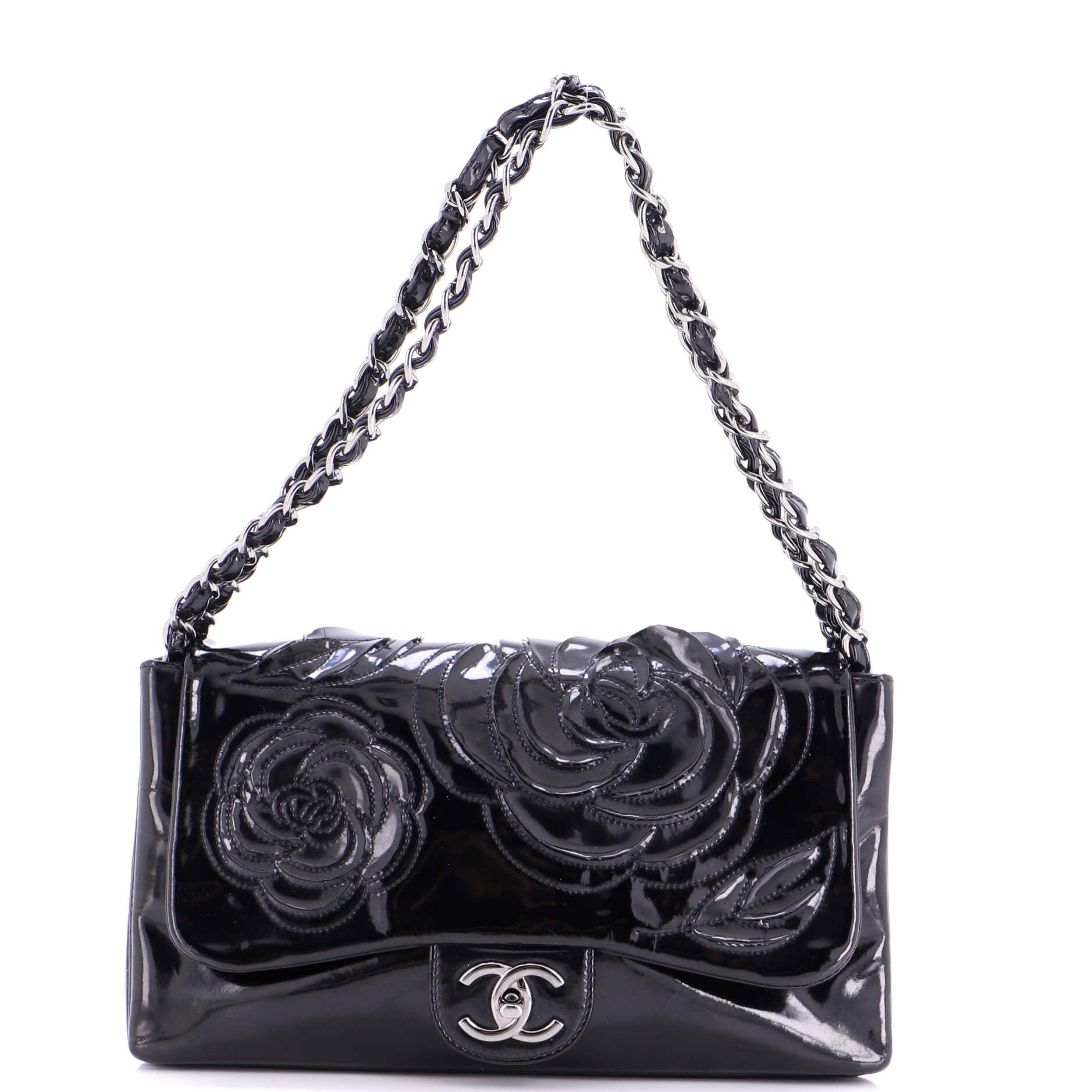 Chanel Tweed Petals Camellia Flap Bag Size ONE SIZE - 1 Thumbnail