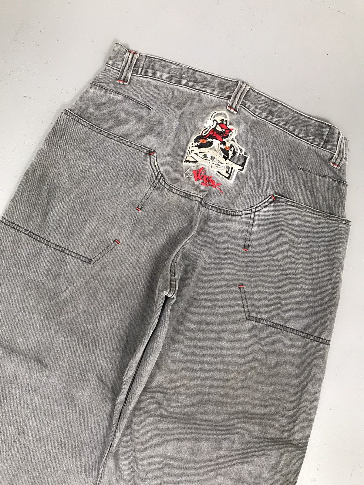 JNCO × Vintage Vintage paco embroidered denim Size US 33 - 13 Thumbnail