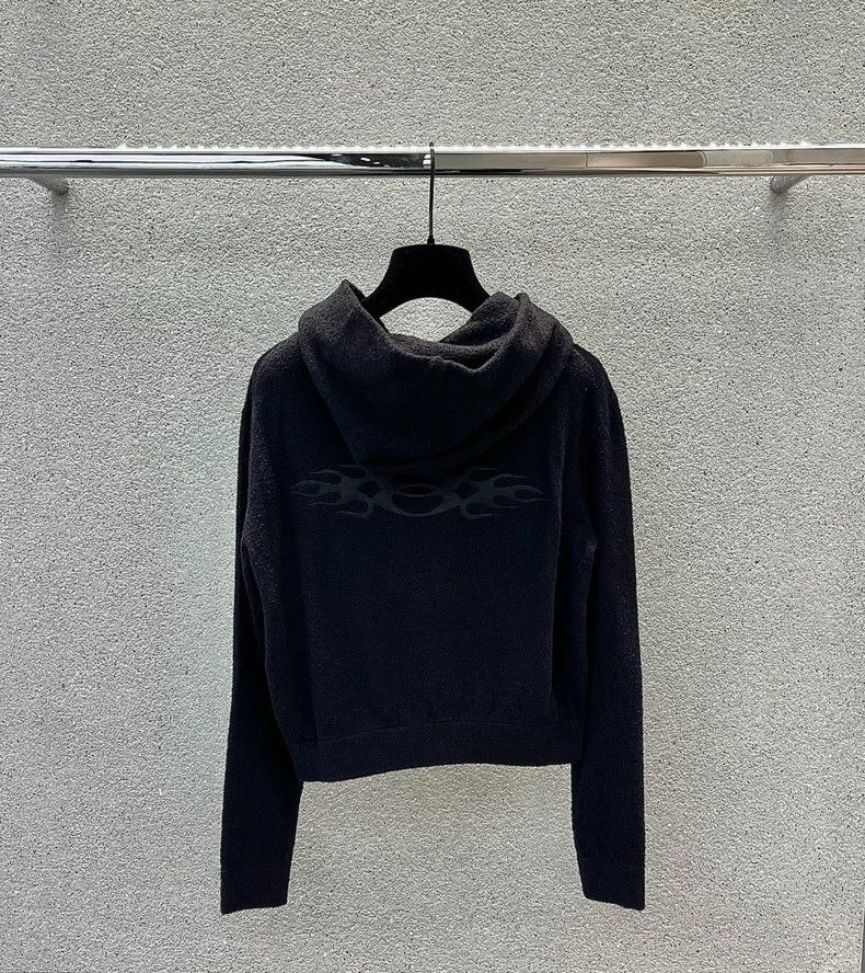 Balenciaga Balenciaga Flame loop Terry towel zipper hooded hoodie jac Size US L / EU 52-54 / 3 - 8 Thumbnail
