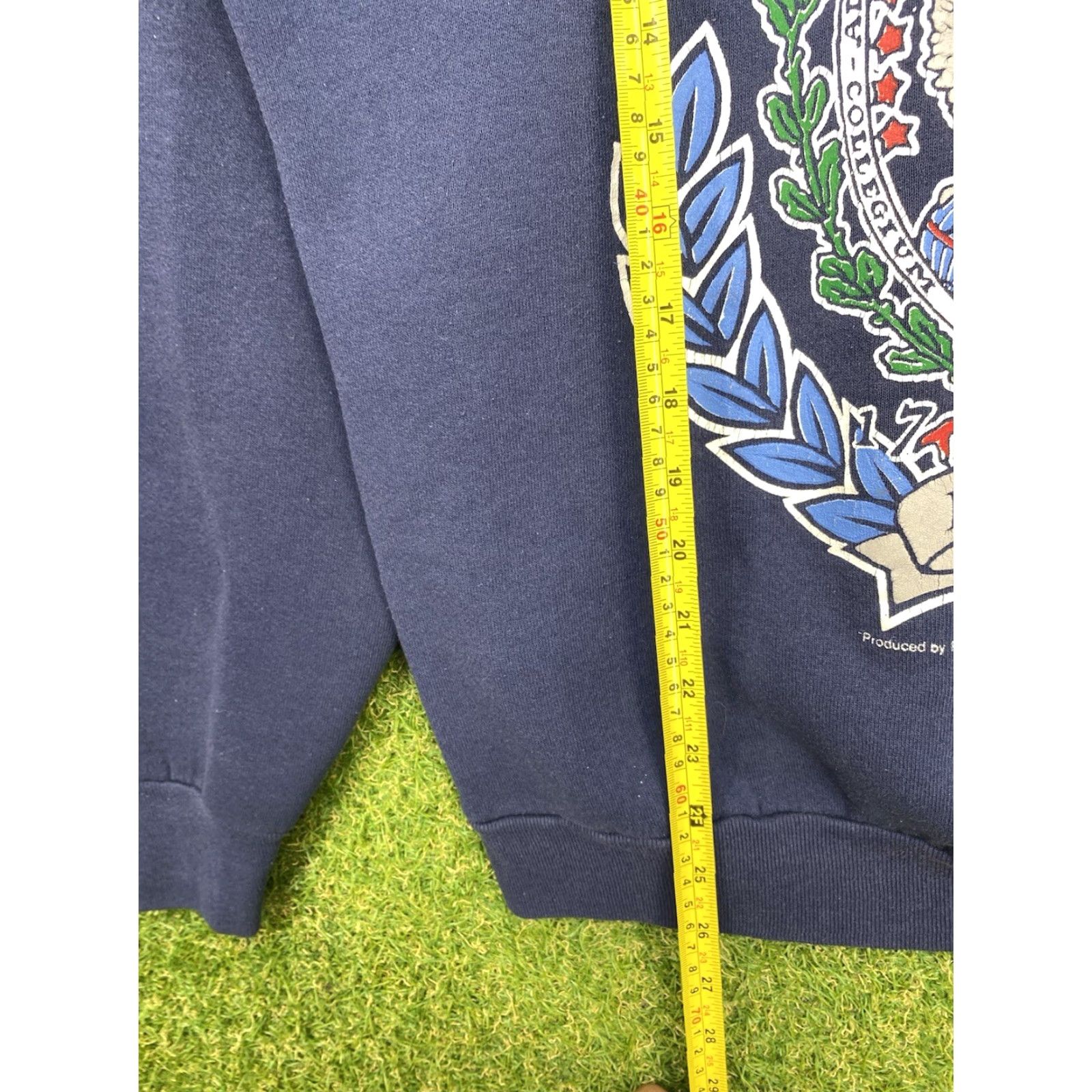 Fruit Of The Loom VINTAGE Georgetown Sweatshirt Mens Large Navy Blue Hoyas Sportswear Crewneck University Size US L / EU 52-54 / 3 - 5 Thumbnail