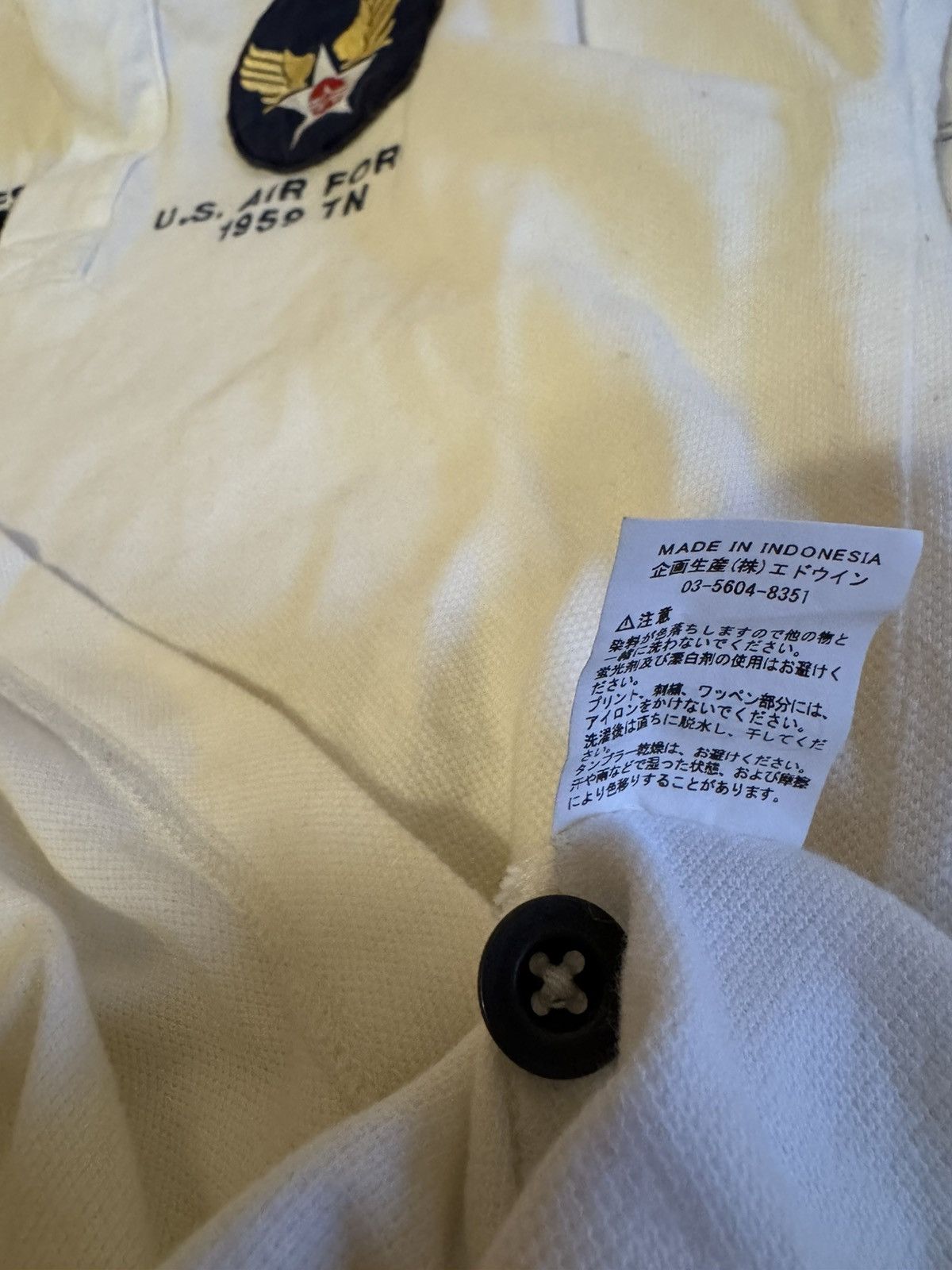 Alpha Industries Alpha Industries U.S. Air Force Polo Shirt – White Size US M / EU 48-50 / 2 - 3 Thumbnail