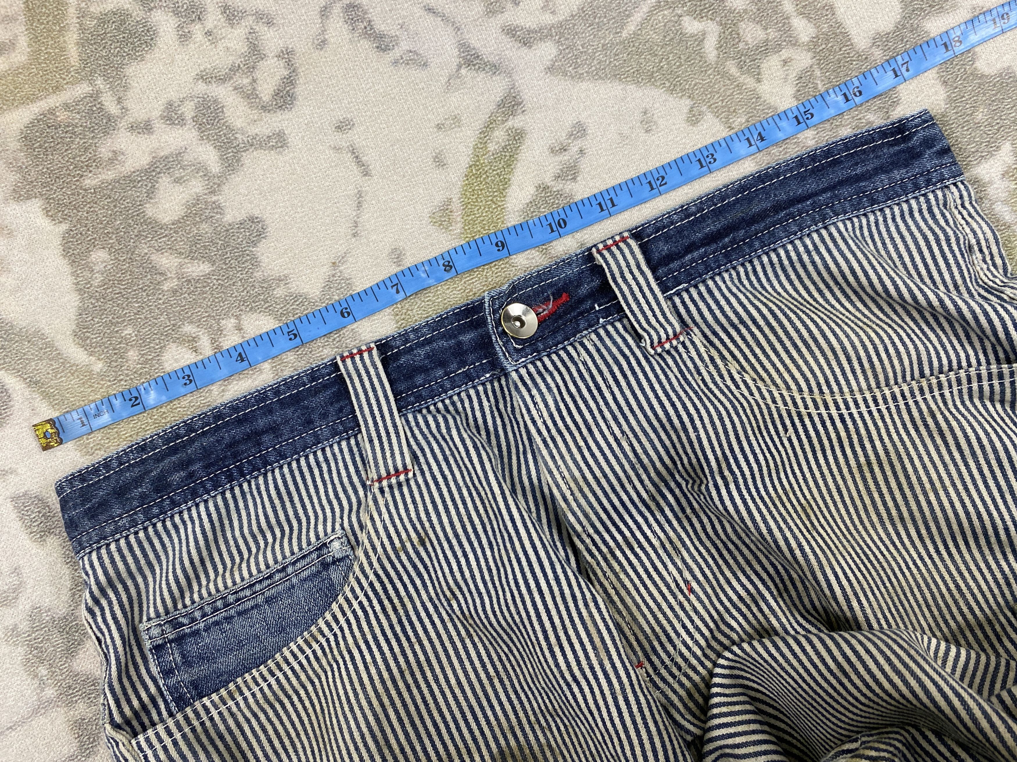 Japanese Brand Distressed Vintage Hickory Pants 34x32 Denim- JN3573 Size US 34 / EU 50 - 5 Thumbnail