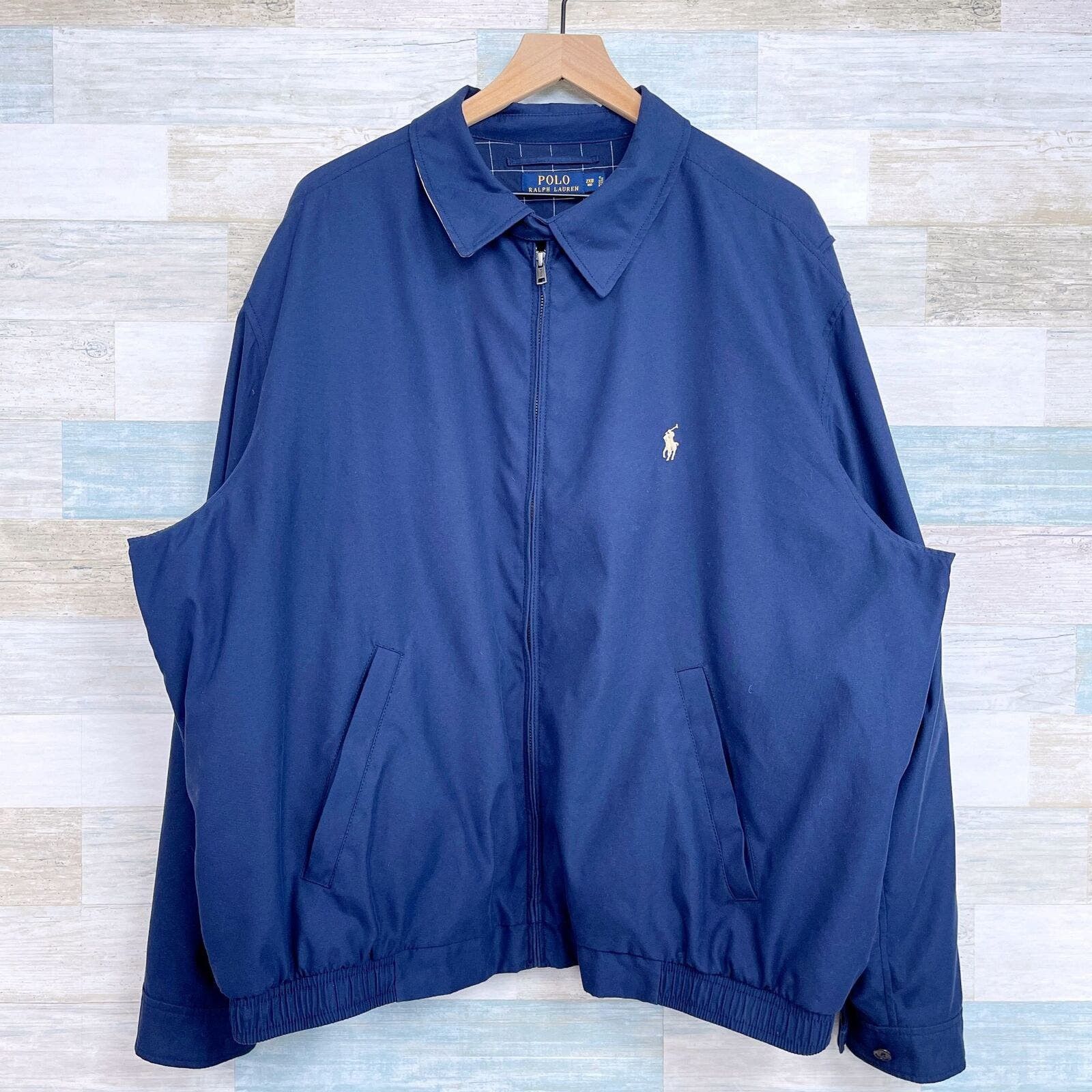 image of Polo Ralph Laurent Golf Bi-Swing Windbreaker Jacket Blue 2Xb, Men's (Size 2XL)