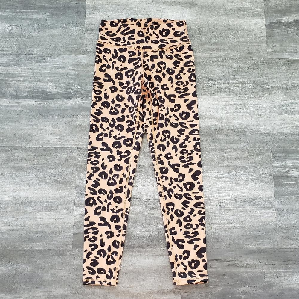 Designer Nude Black Leopard HS High Waisted Activewear Set Size 28" / US 6 / IT 42 - 3 Thumbnail