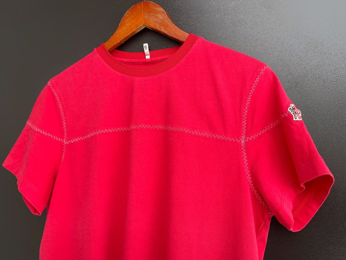 Moncler Grenoble Moncler Grenoble Women's Red T-Shirt - Made in Italy Size L / US 10 / IT 46 - 2 Thumbnail