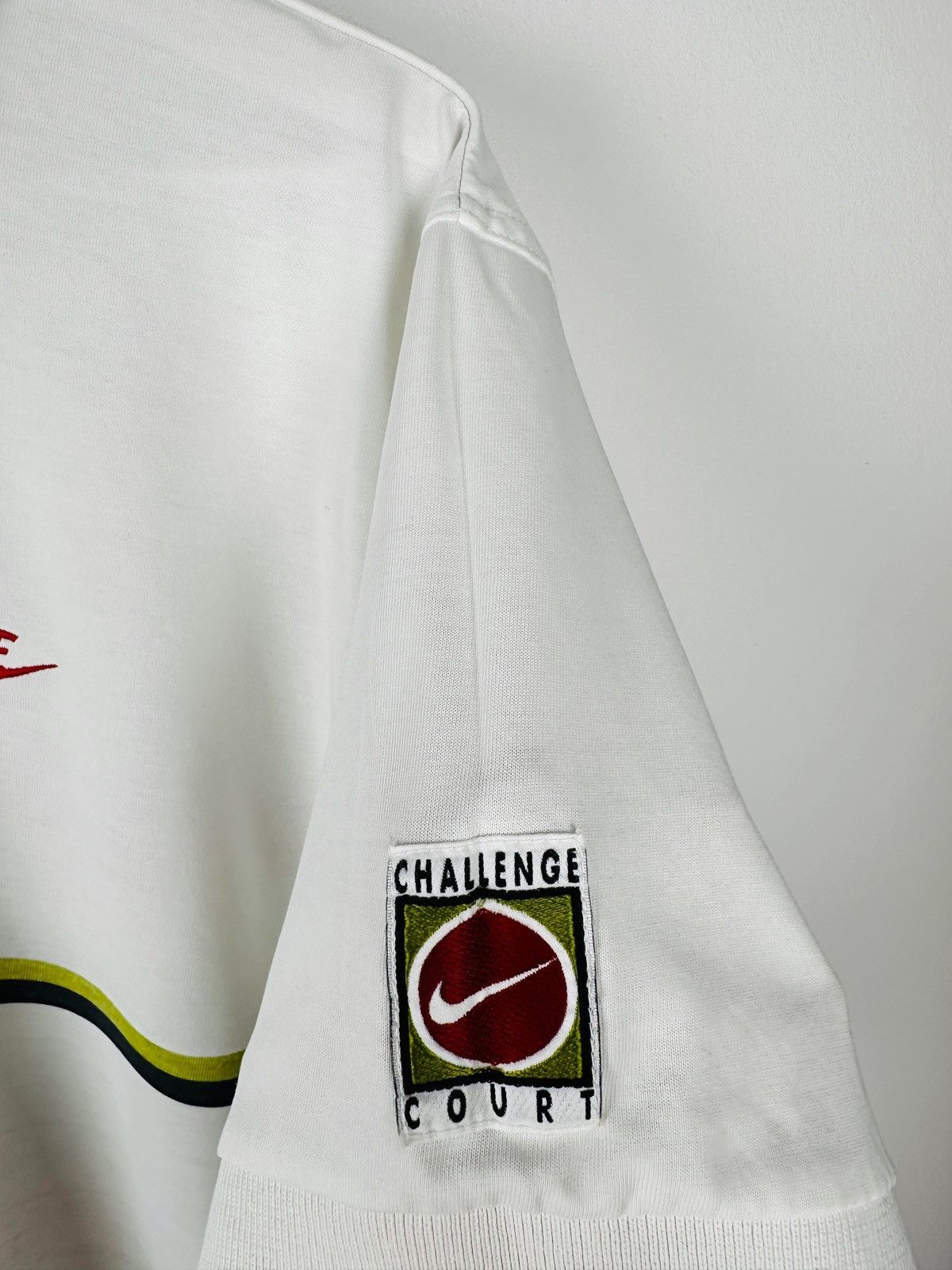 Nike Nike Challenge Court Tennis Polo T Shirt Tee Andre Agassi Size US L / EU 52-54 / 3 - 6 Thumbnail