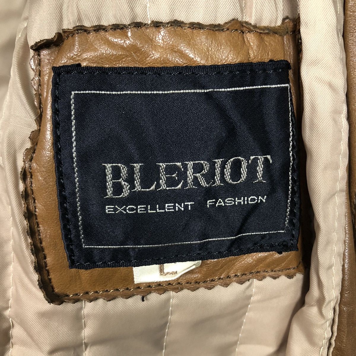 Japanese Brand × Vintage 📌Vintage Biker Leather Jacket Bleriot Size US L / EU 52-54 / 3 - 20 Thumbnail