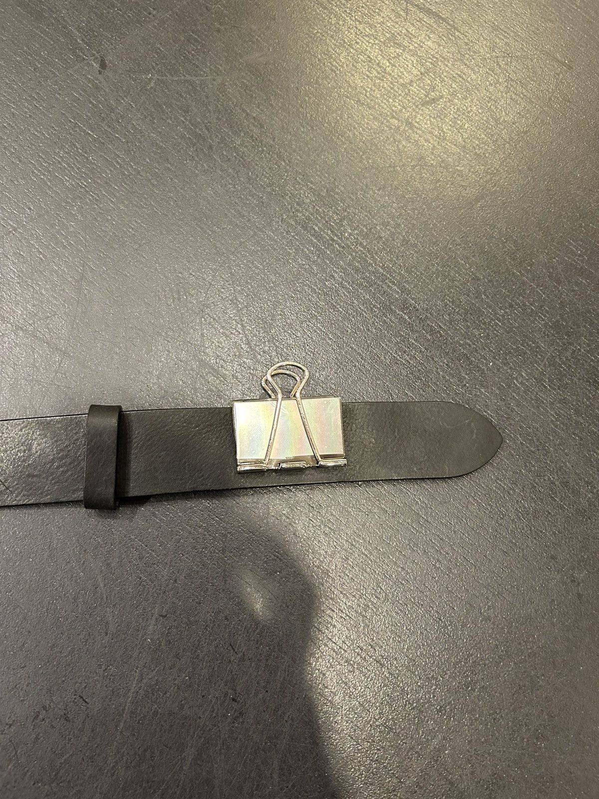 Vetements Vetements Binder Clip Leather Belt Size ONE SIZE - 2 Thumbnail