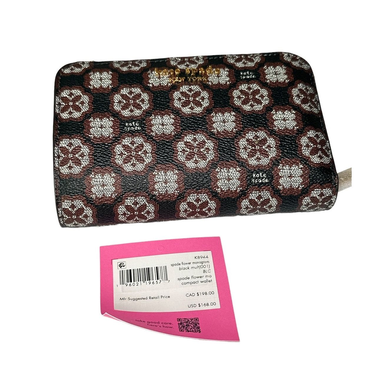 Kate Spade Kate Spade Spade Flower Monogram Coated Canvas Wallet Size ONE SIZE - 11 Thumbnail