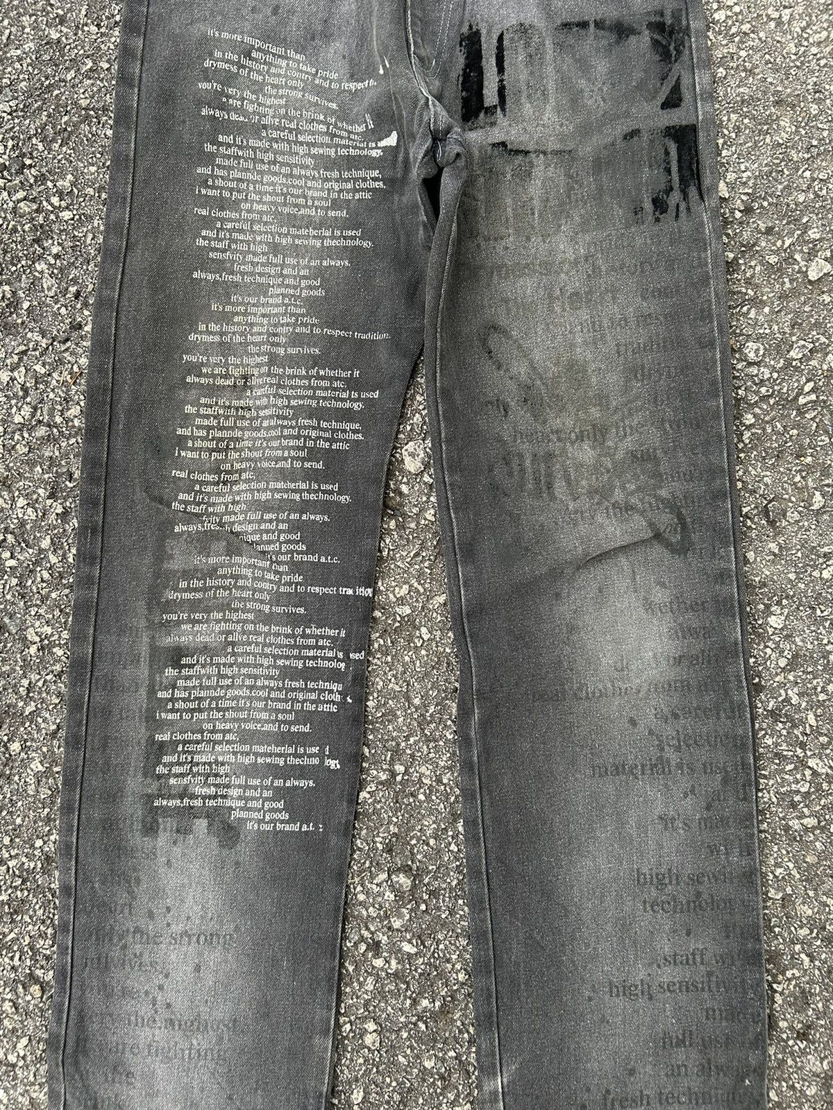 In The Attic in The Attic Poem Denim Junya Watanabe CDG☠️🎌☠️ Size US 32 / EU 48 - 3 Thumbnail
