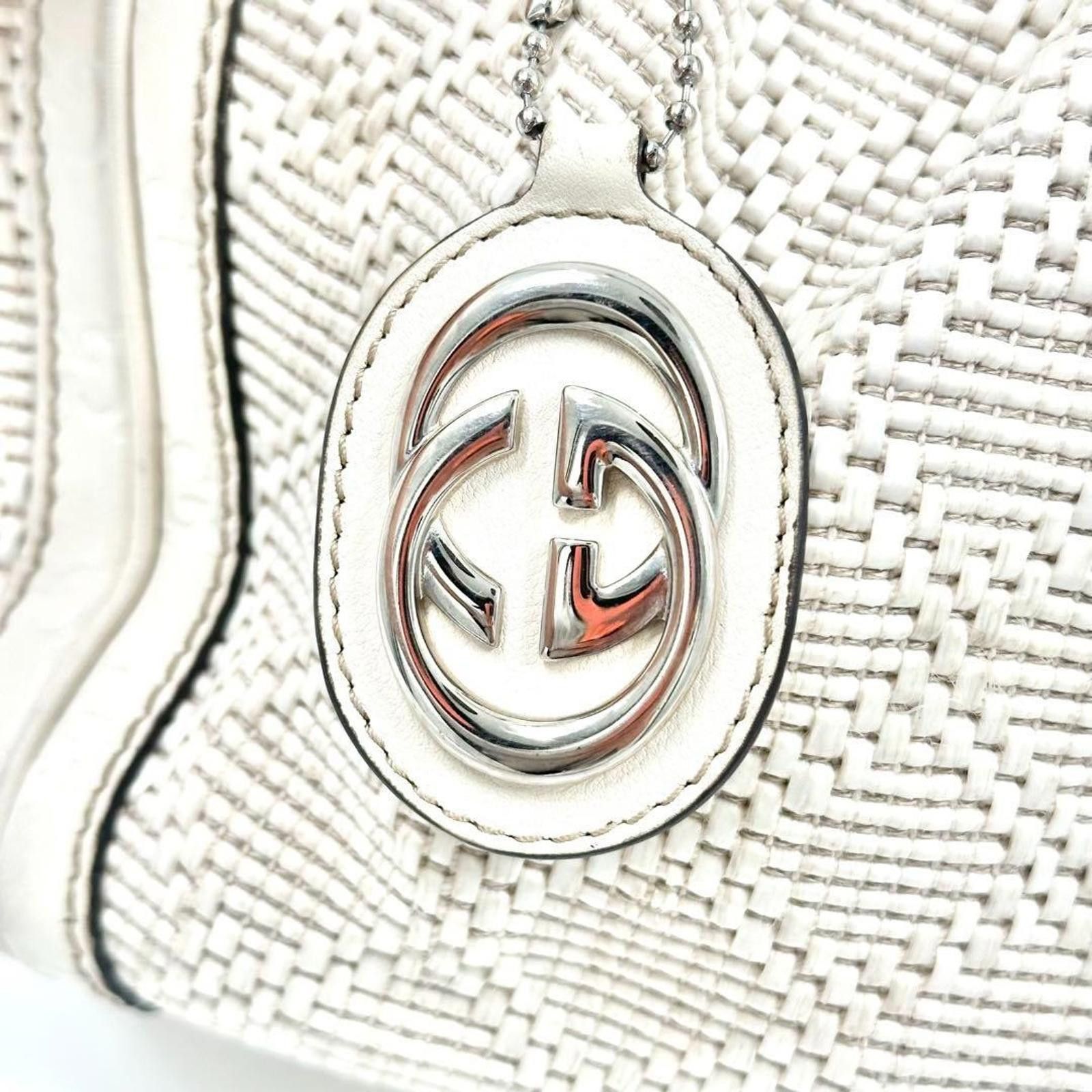 Gucci Gucci - White Leather Handbag Signature Logo Size ONE SIZE - 5 Thumbnail
