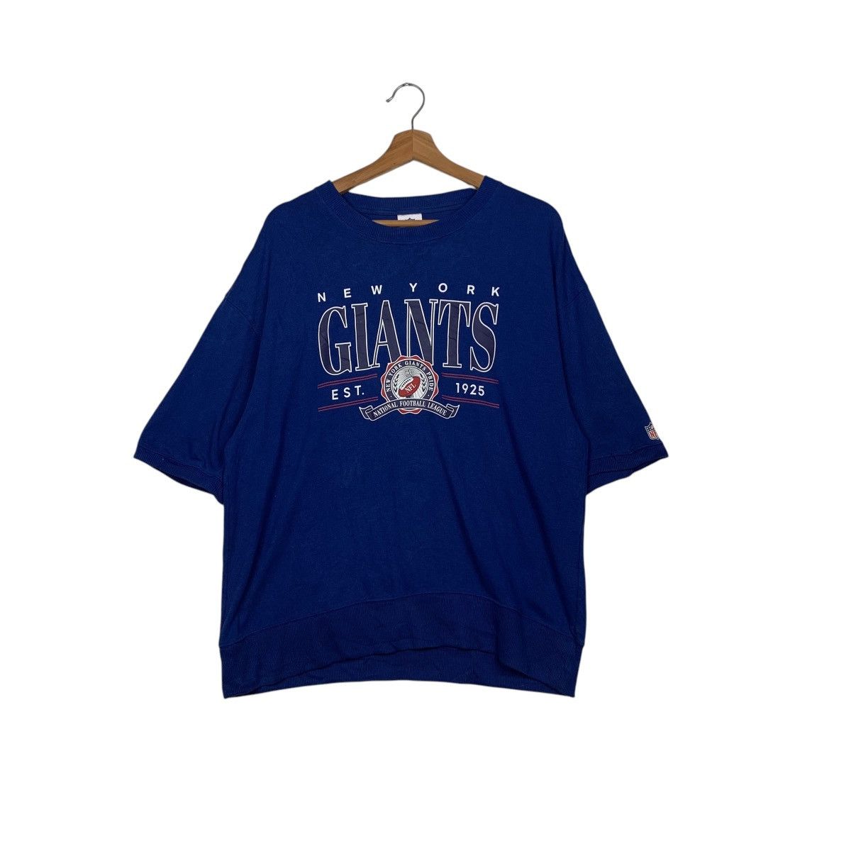 NFL NFL New York Giants Short Sleeve Blue Sweatshirts #1707-C76 Size US S / EU 44-46 / 1 - 1 Thumbnail