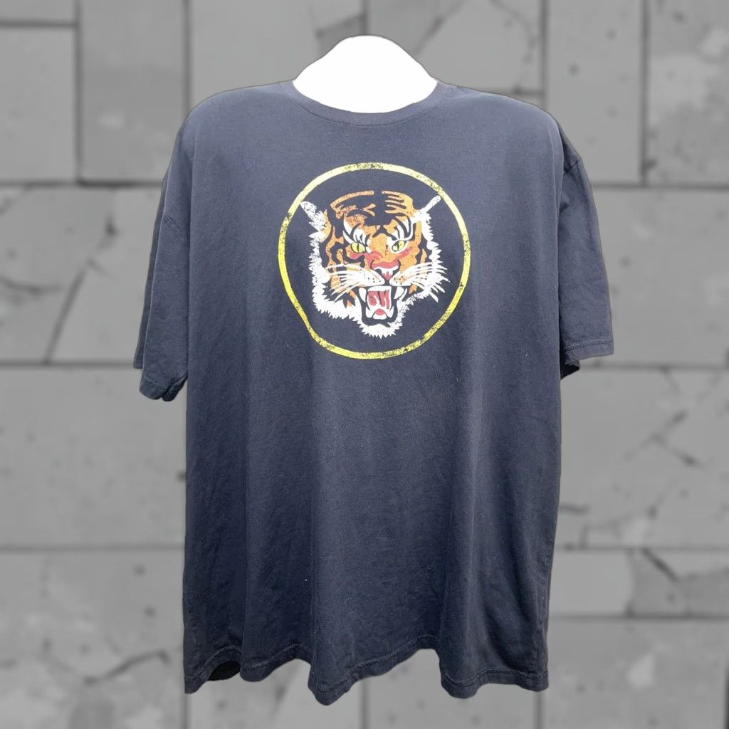 Vintage Ranger Up T-Shirt Polyester Blend Graphic Tiger Mens 3XL Black Size US XXL / EU 58 / 5 - 1 Thumbnail