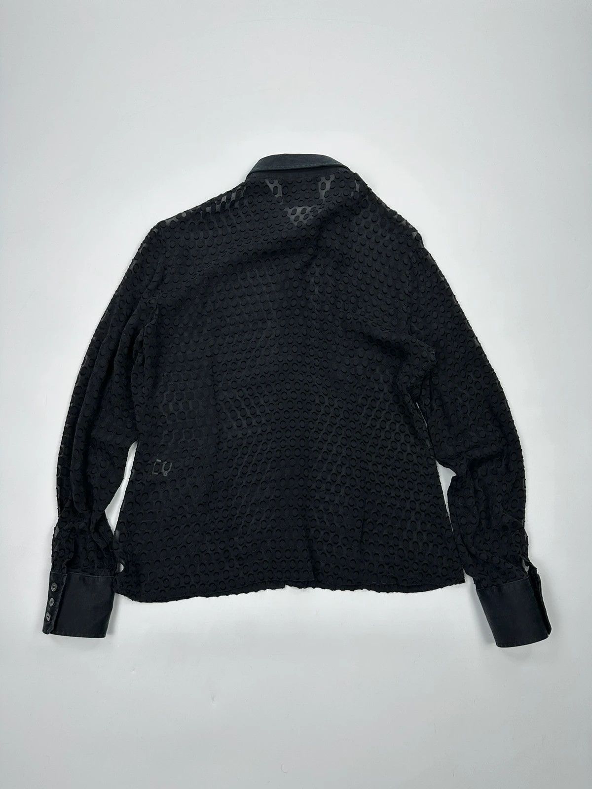 Dolce & Gabbana Dolce Gabbana 00’s Black Dotted Light Silk Shirt Size US M / EU 48-50 / 2 - 5 Thumbnail
