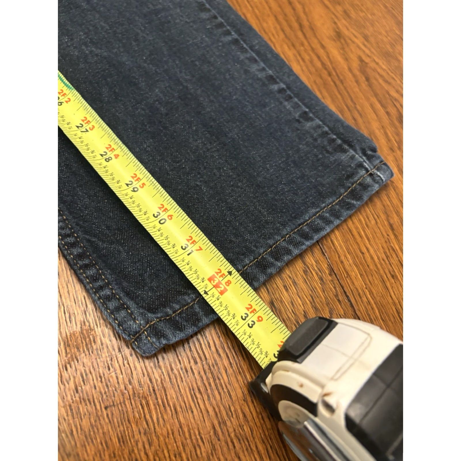 Levi's Levi's 514 Jeans Straight Leg Dark Wash Denim Pants Size 32x32 Mens Regular 5-Pocket Blue Cotton Polyester Size US 32 / EU 48 - 4 Thumbnail