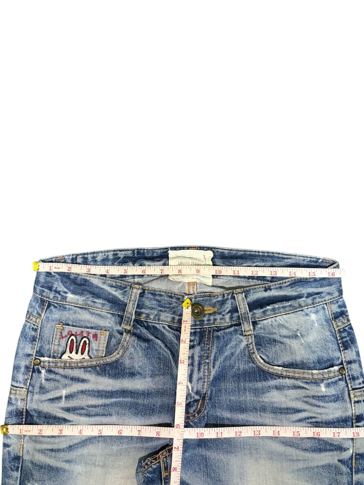 Edwin Vintage Lolita Yoshitomo Nara Faded Wash Distress Loose Jean Size 33" - 6 Thumbnail
