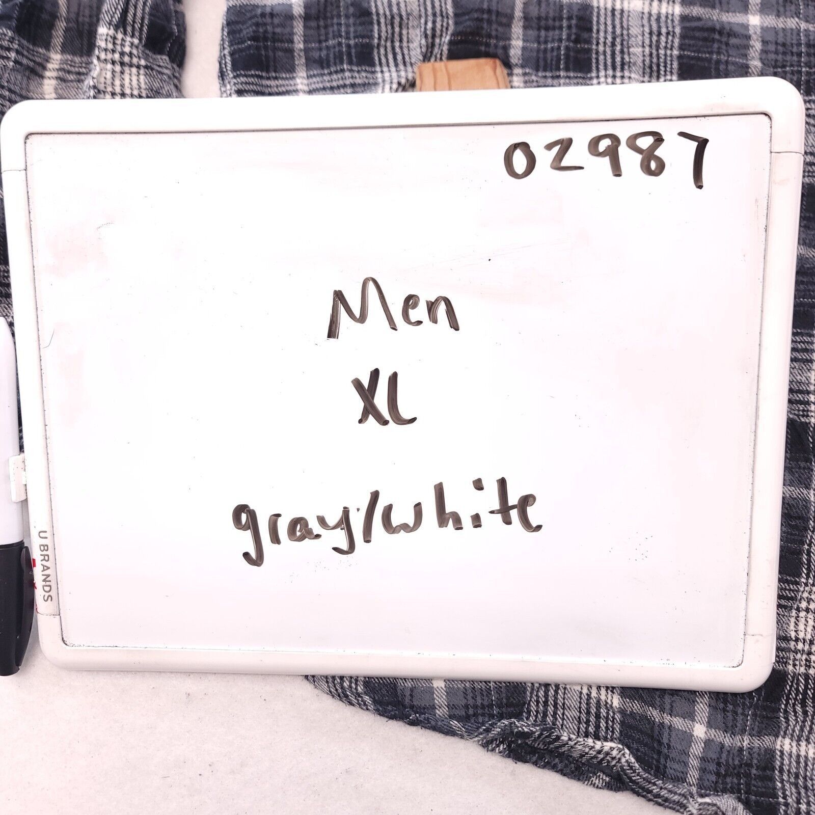 John Bartlett John Bartlett Tartan Flannel Shirt Mens Size XL Gray White Size US XL / EU 56 / 4 - 9 Thumbnail