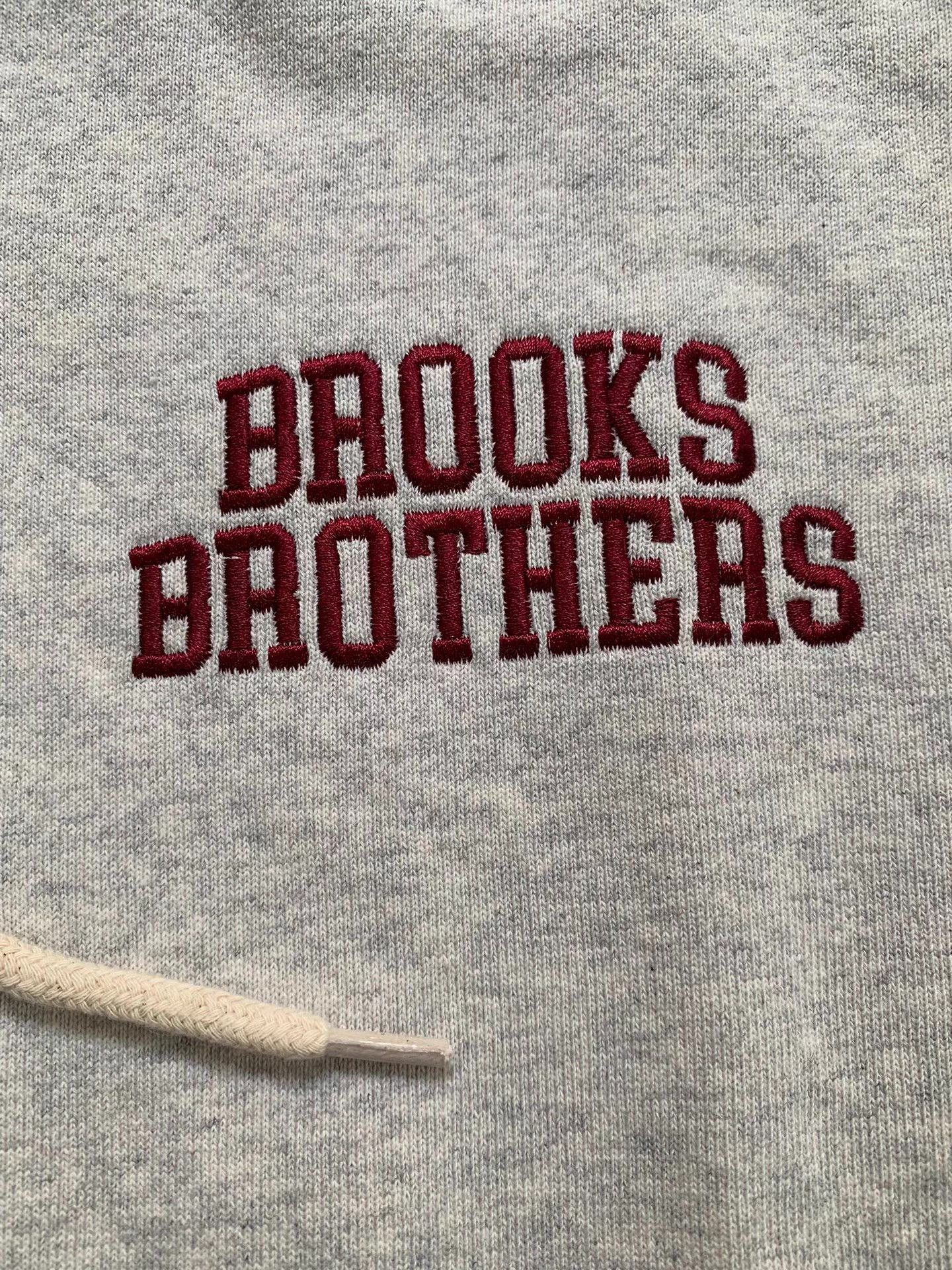 Brooks Brothers Brooks Brothers Terry Cloth Logo Pullover Hoodie Ｑ22 Size US M / EU 48-50 / 2 - 5 Thumbnail