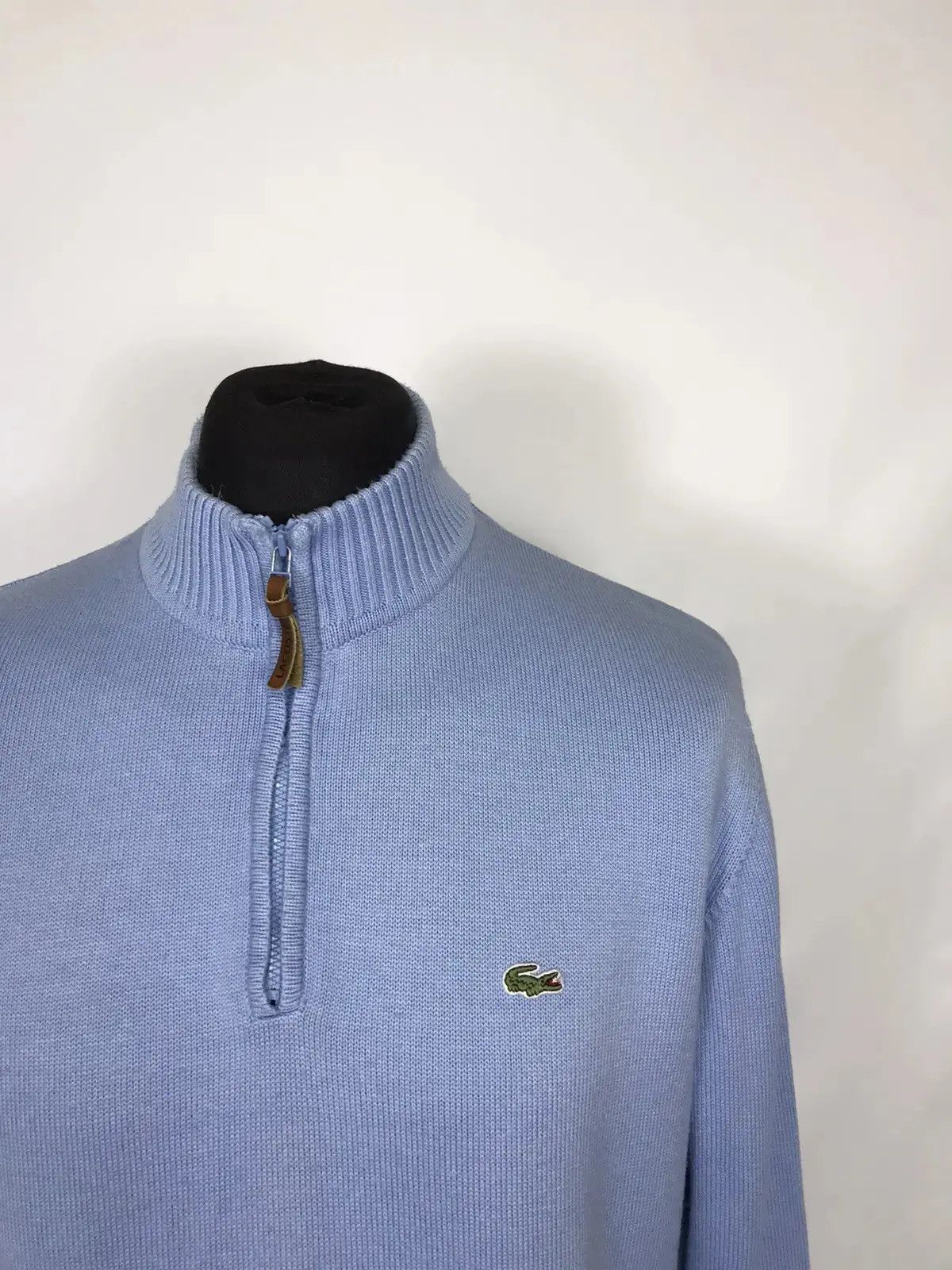 Designer × Lacoste × Vintage Vintage Lacoste men’s 1/4 zip jumper Size US L / EU 52-54 / 3 - 3 Thumbnail