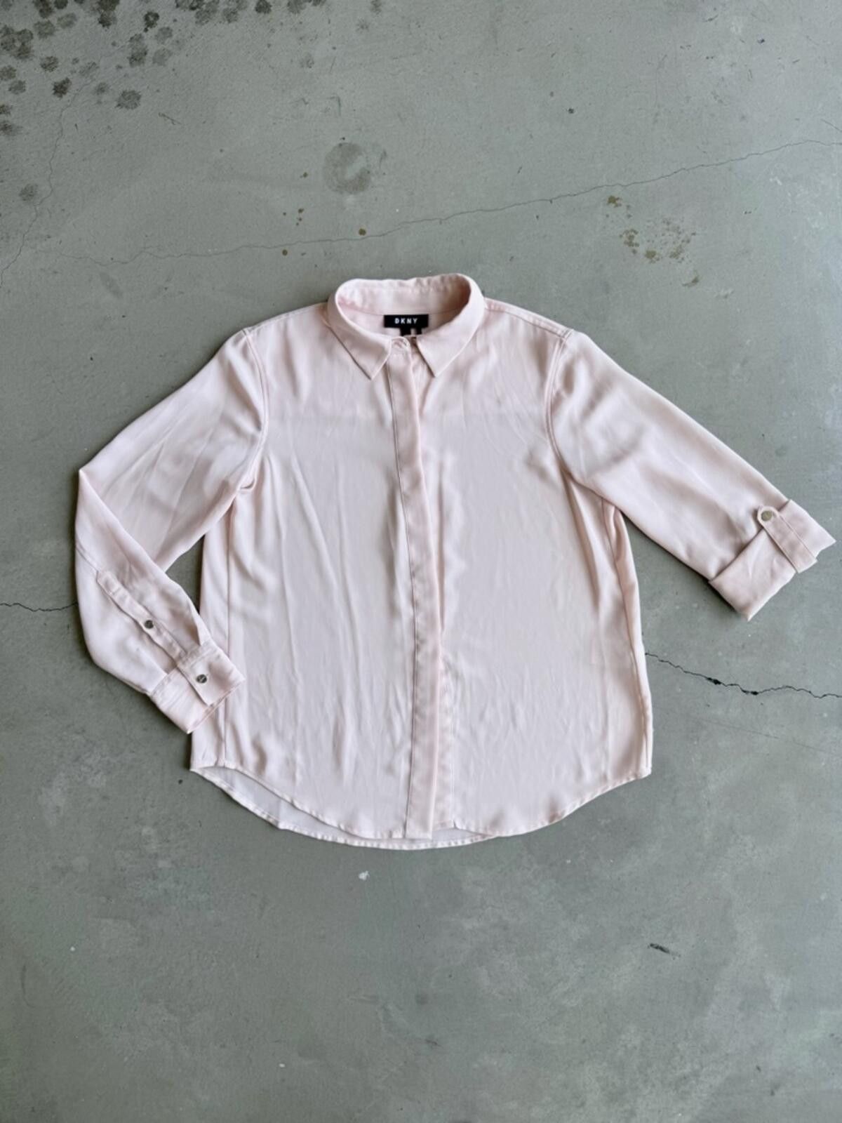 DKNY DKNY / Button Up Blouse / Blush Pink Size S / US 4 / IT 40 - 2 Thumbnail