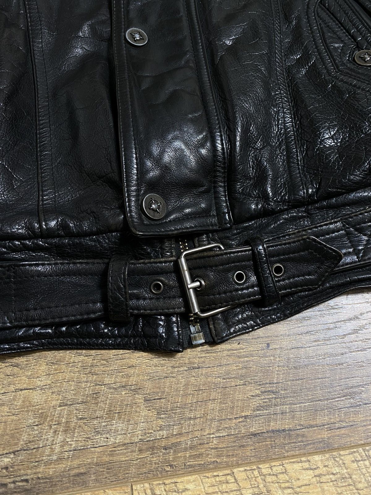 Leather Vintage UNION MASKIN CO Leather Bomber Jacket XL Size US XL / EU 56 / 4 - 3 Thumbnail