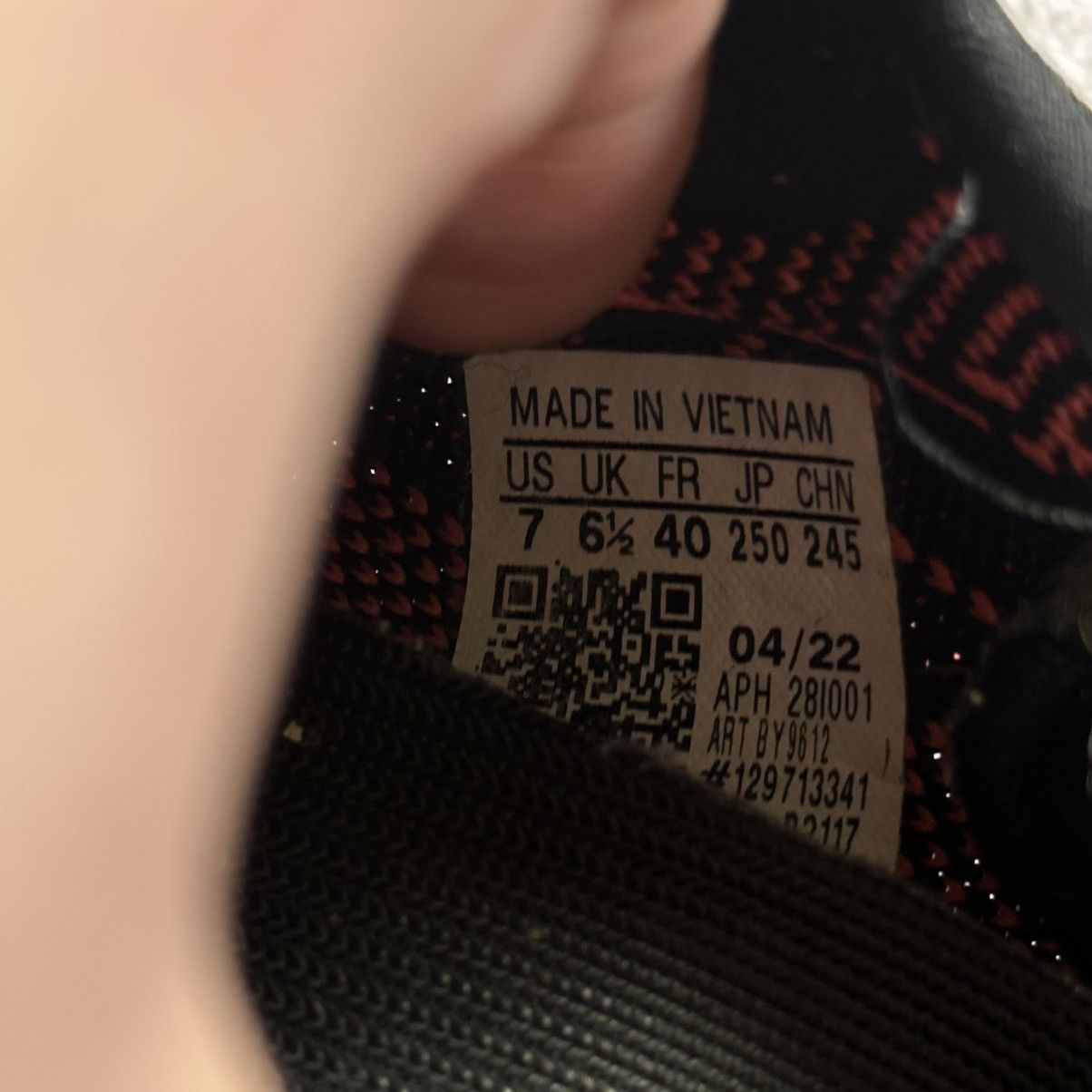 Adidas × Kanye West Adidas Yeezy Boost 350 V2 Core Black Red ( BY9612 ) US 7 Size US 7 / EU 40 - 7 Thumbnail