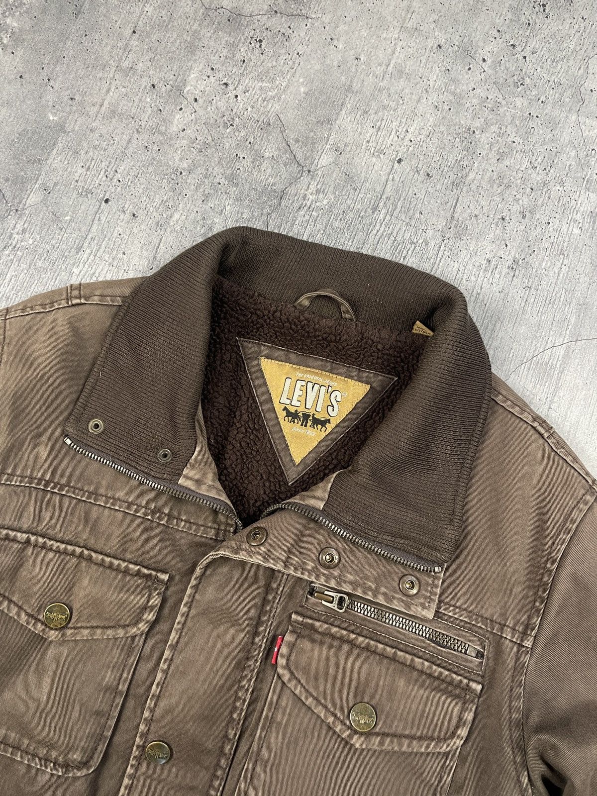 Levi's × Vintage Vintage 90’s Sherpa Levi’s Red Tab denim jacket Size US S / EU 44-46 / 1 - 3 Thumbnail
