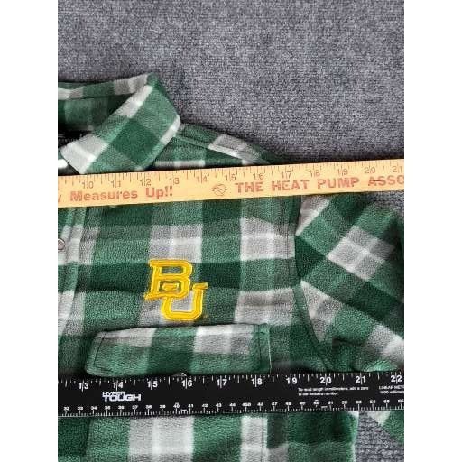 Colosseum Athletics Baylor Bears Plaid Snap Fleece Shirt Men Sz M Green Colosseu Size US M / EU 48-50 / 2 - 4 Thumbnail