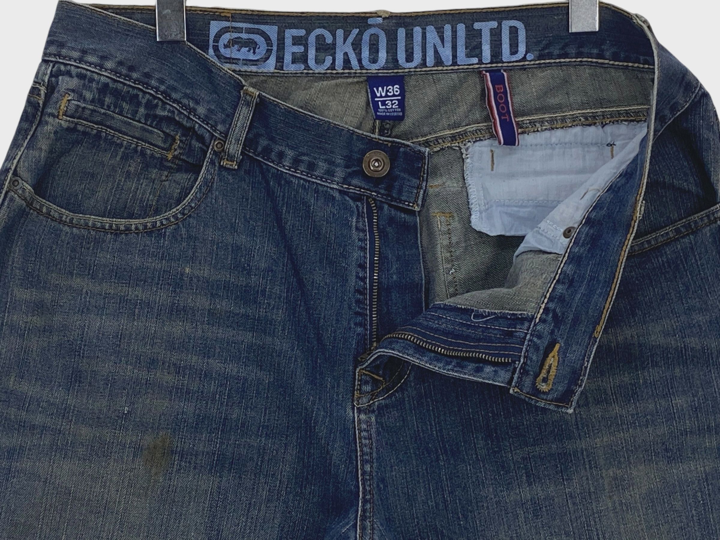 Ecko Unltd. Ecko Denim Hip Hop Skateboards Baggy Pants Size US 35 - 10 Thumbnail