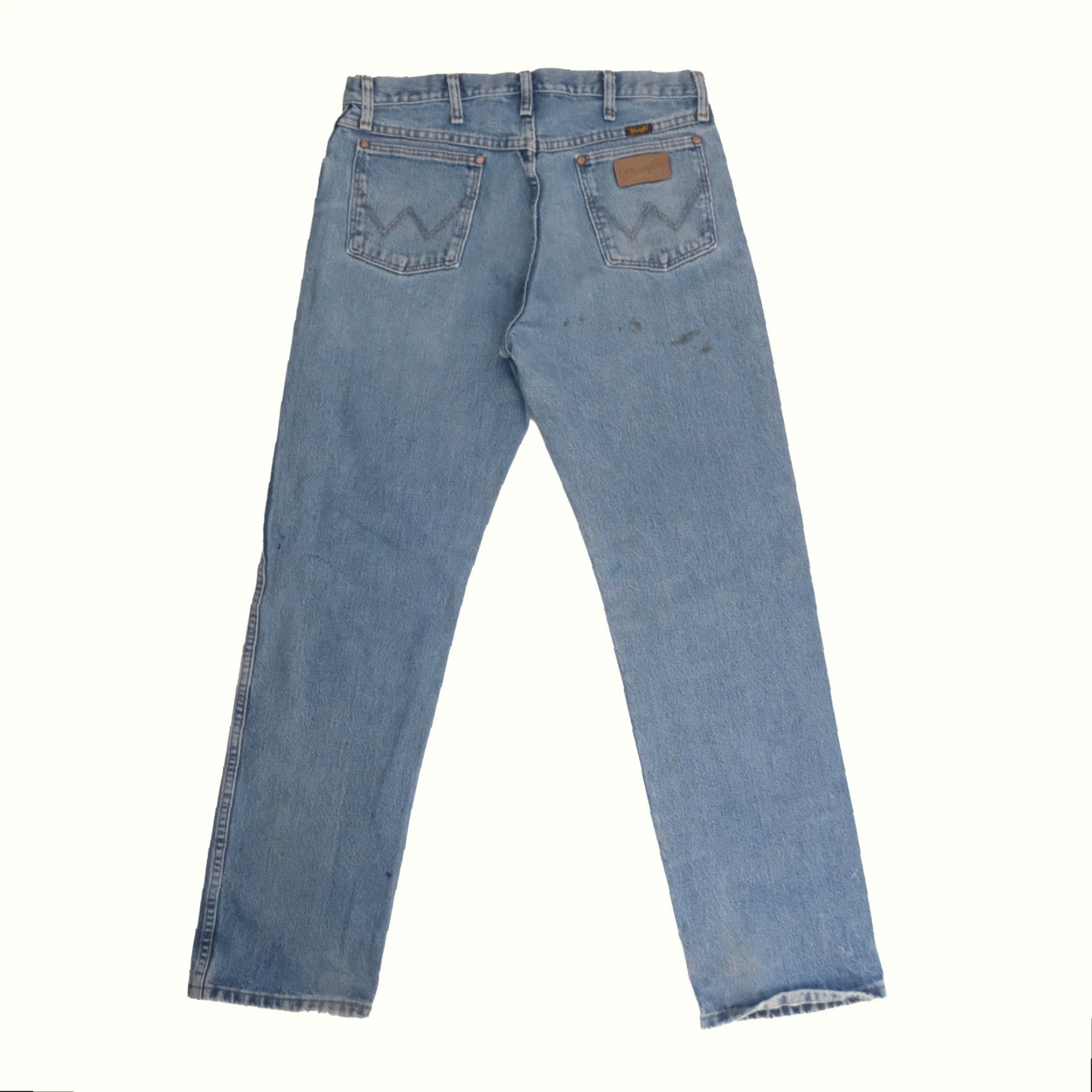 Wrangler VINTAGE Wrangler VTG 90s Y2K RETRO PAINT DISTRESSED WORKWEAR DENIM JEANS 2015 SZ 33x32 Size 24" / US 00 / IT 34 - 3 Thumbnail