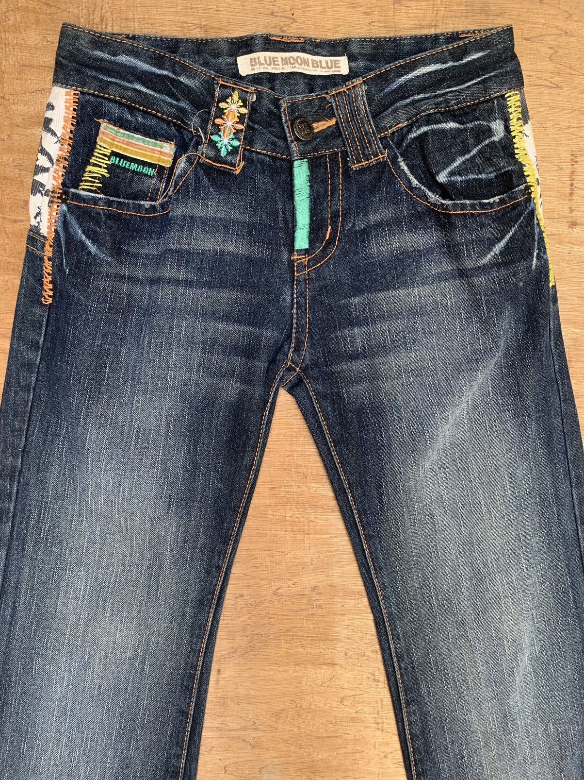 Hysteric Glamour × Japanese Brand × Vintage Blue Moon Blue Welina Flare Inspired by Hysteric Glamour Size US 29 - 8 Thumbnail