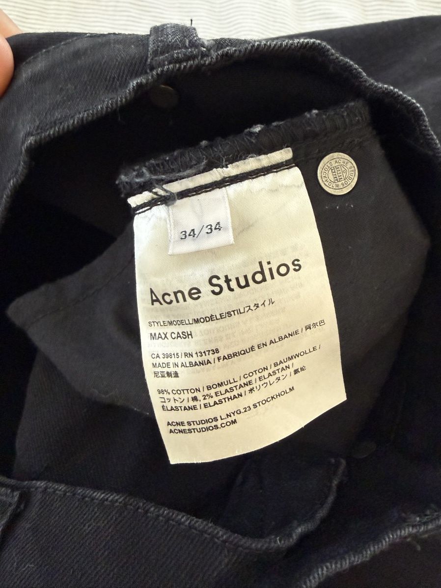 Acne Studios Acne Max Cash Denim, 34 x 34 Size US 34 / EU 50 - 4 Thumbnail