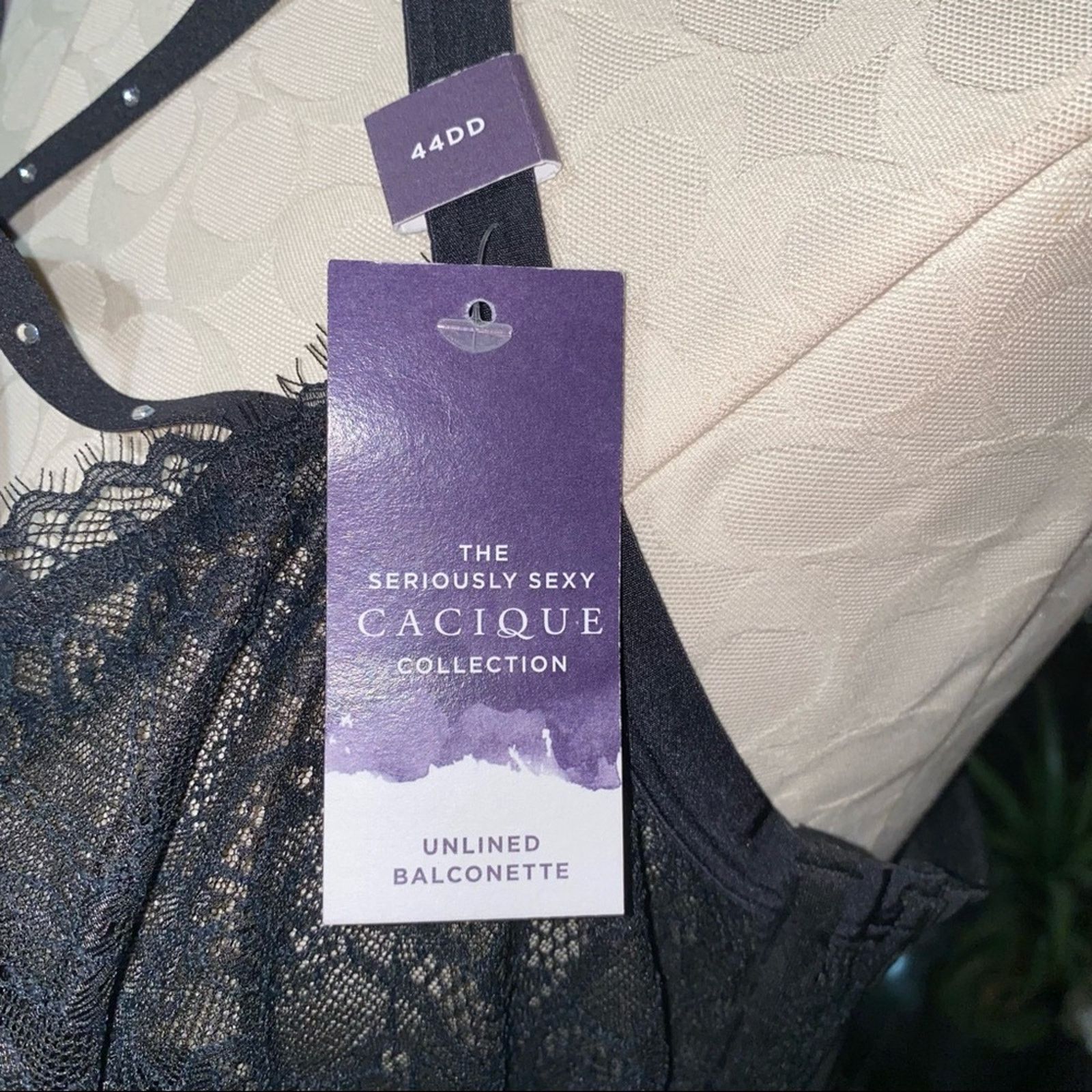 Other Cacique The Seriously Sexy Collection lace Bra 44DD NWTs Size ONE SIZE - 6 Thumbnail