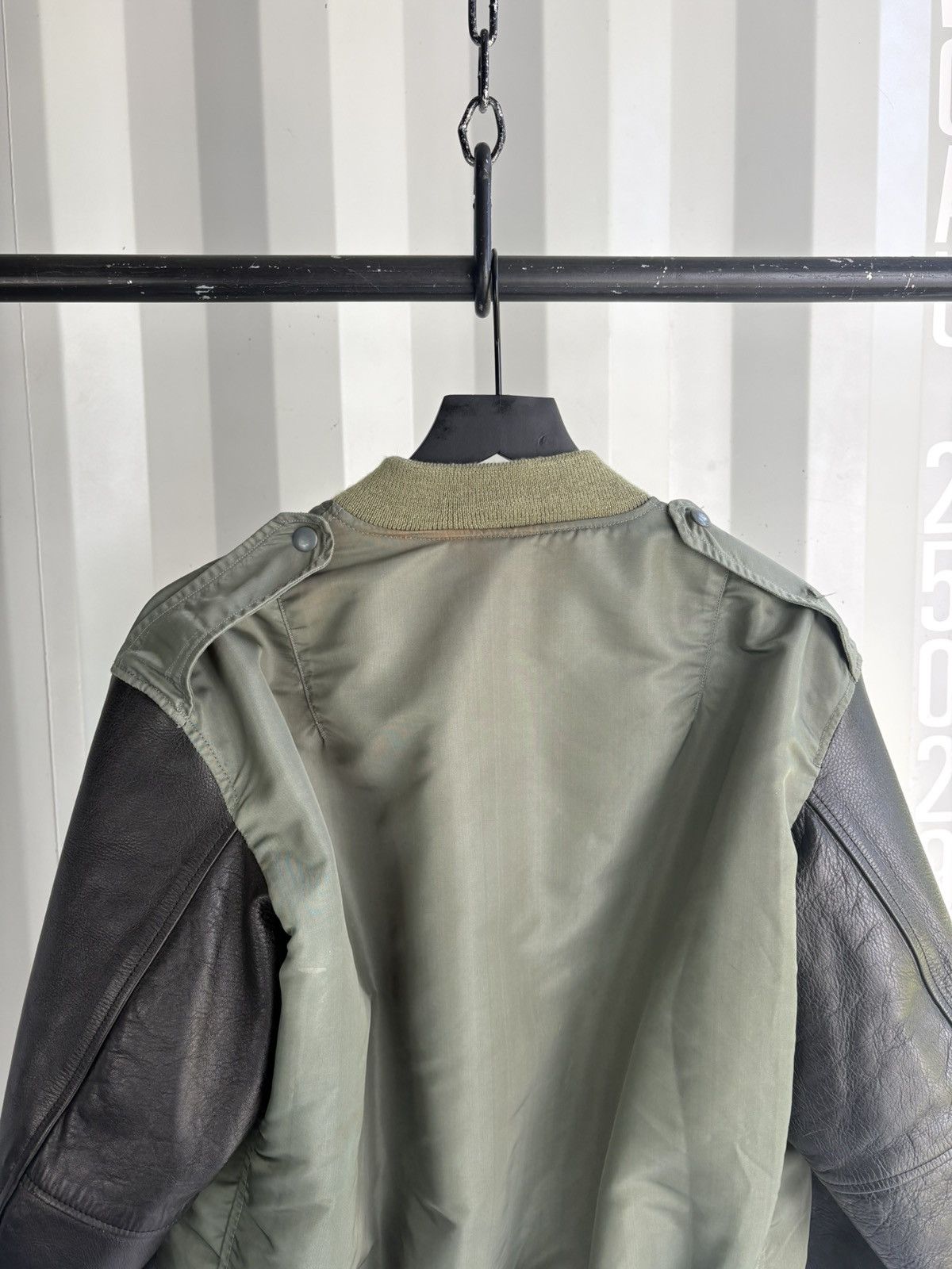 Needles Rebuild MA1 Bomber Jacket Leather Sleeves Size US M / EU 48-50 / 2 - 5 Thumbnail