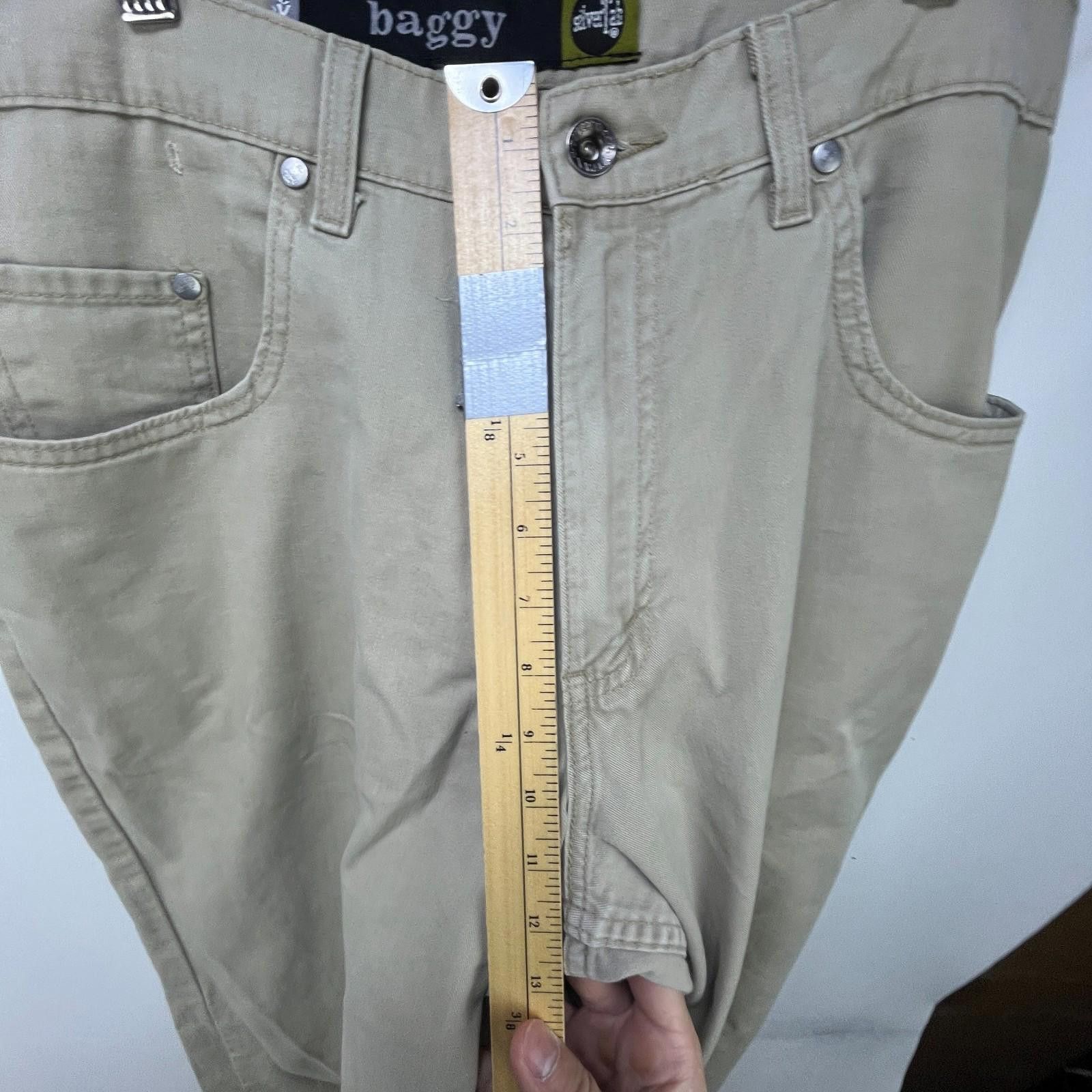 Levi's Vintage 90s Levi's Silvertab Baggy Beige Khaki Pants 34 x 34 Size US 34 / EU 50 - 10 Thumbnail