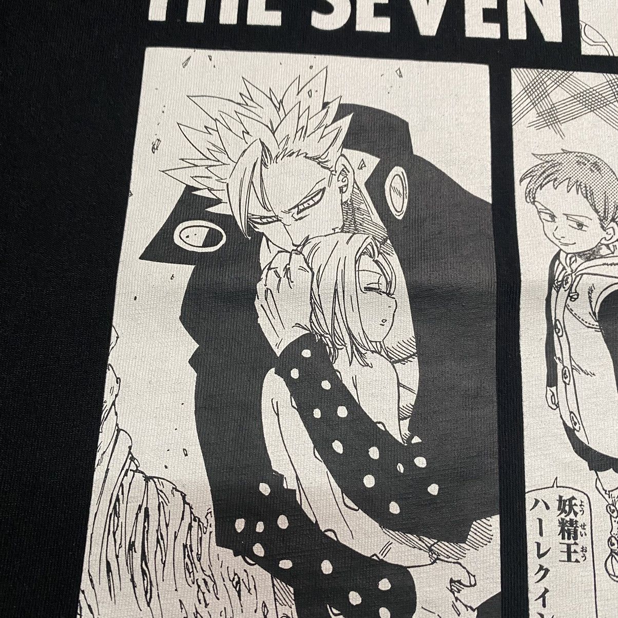 Anime × Cartoon Network Seven Deadly Sins Nanatsu no Taizai MangaPanel Anime T Shirt Size US M / EU 48-50 / 2 - 8 Thumbnail