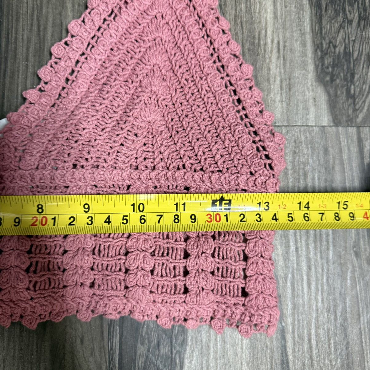 Hemant & Nandita Hem & Thread Mauve Crochet Crop Top Size M / US 6-8 / IT 42-44 - 6 Thumbnail