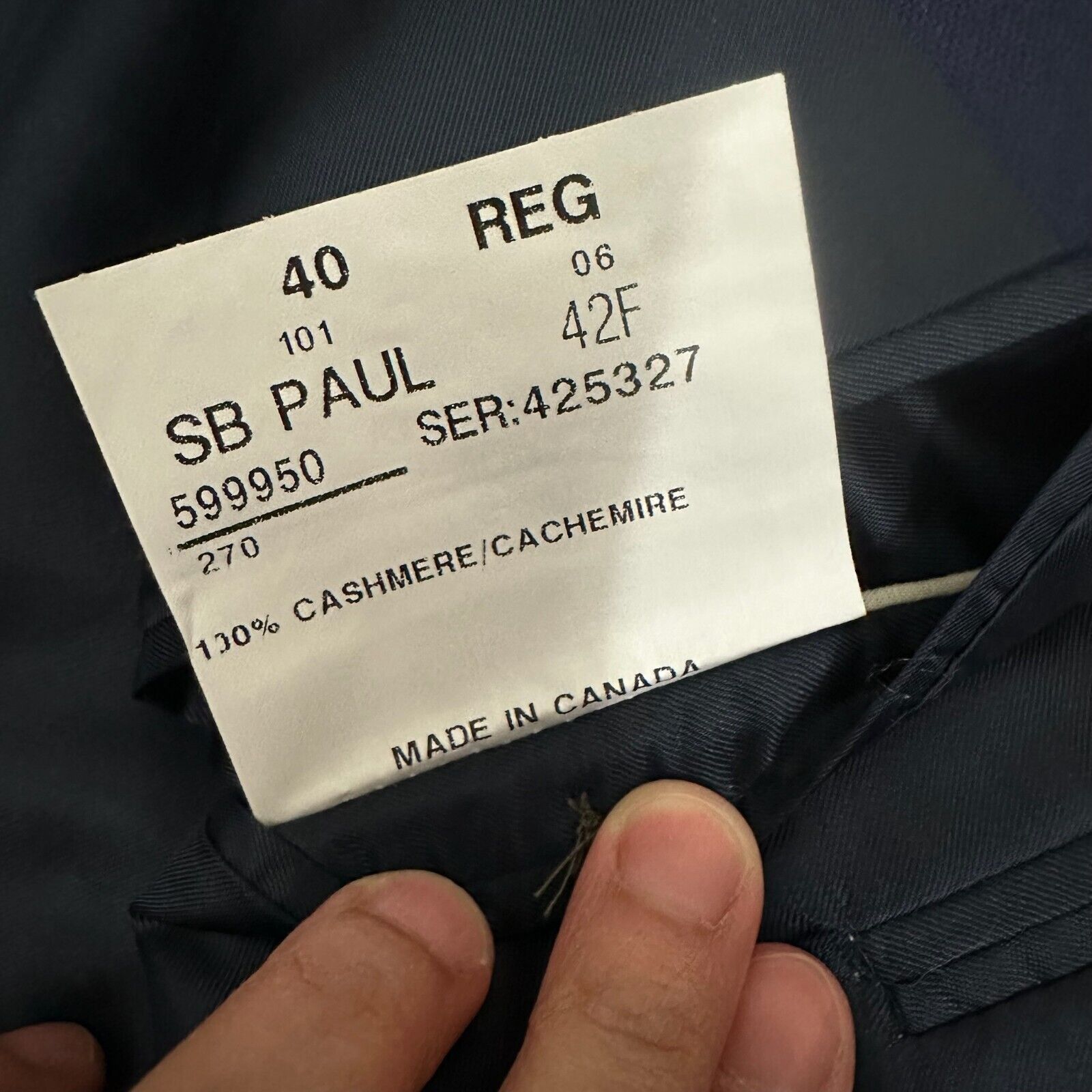 Paul Stuart PAUL STUART Blazer Jacket Cashmere Business Preppy NWOT Size 40R - 11 Thumbnail