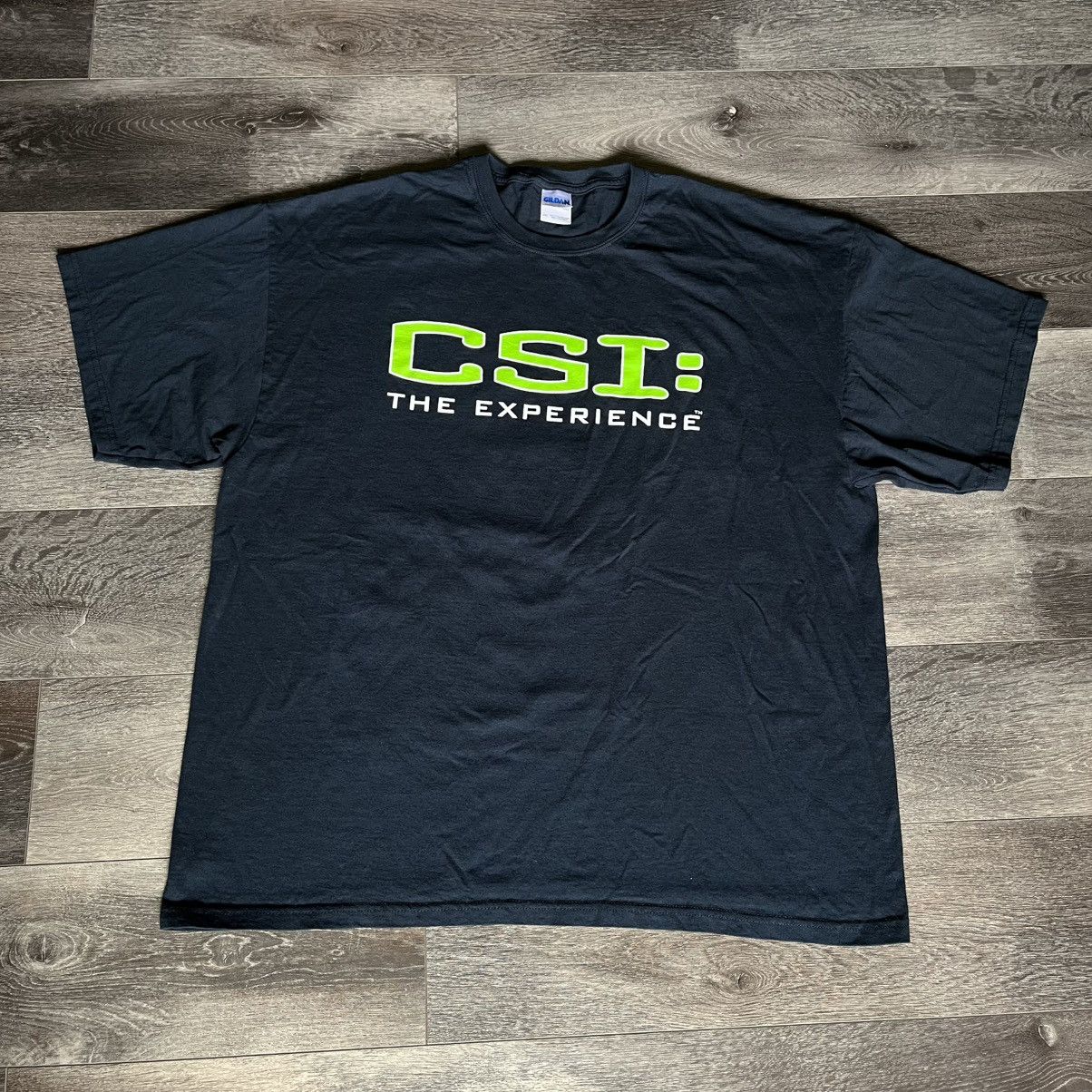Vintage Vintage 2000s CSI The Experience Las Vegas Crime Graphic Tee Size US XXL / EU 58 / 5 - 1 Thumbnail