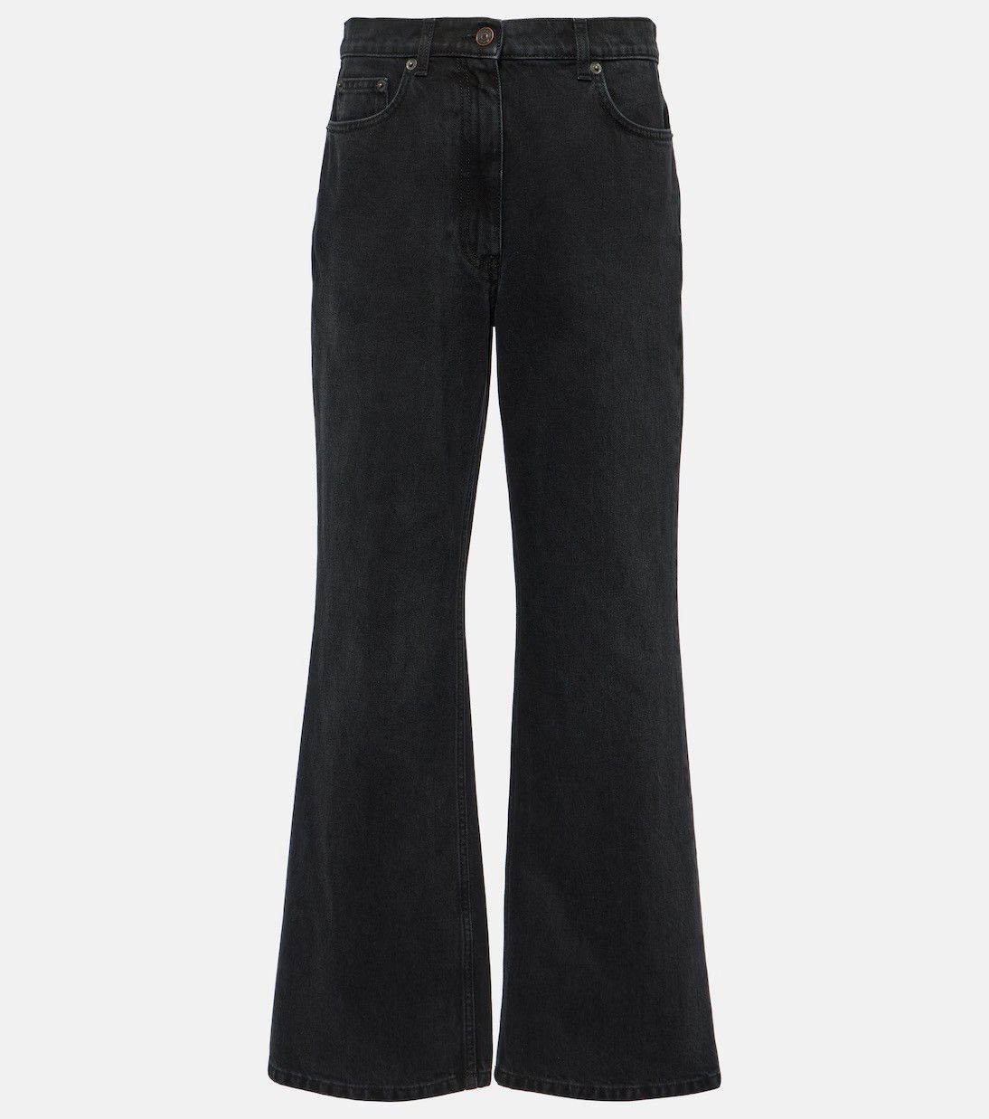 The Row The Row Black Dan Flared Jeans Size US 32 / EU 48 - 7 Thumbnail