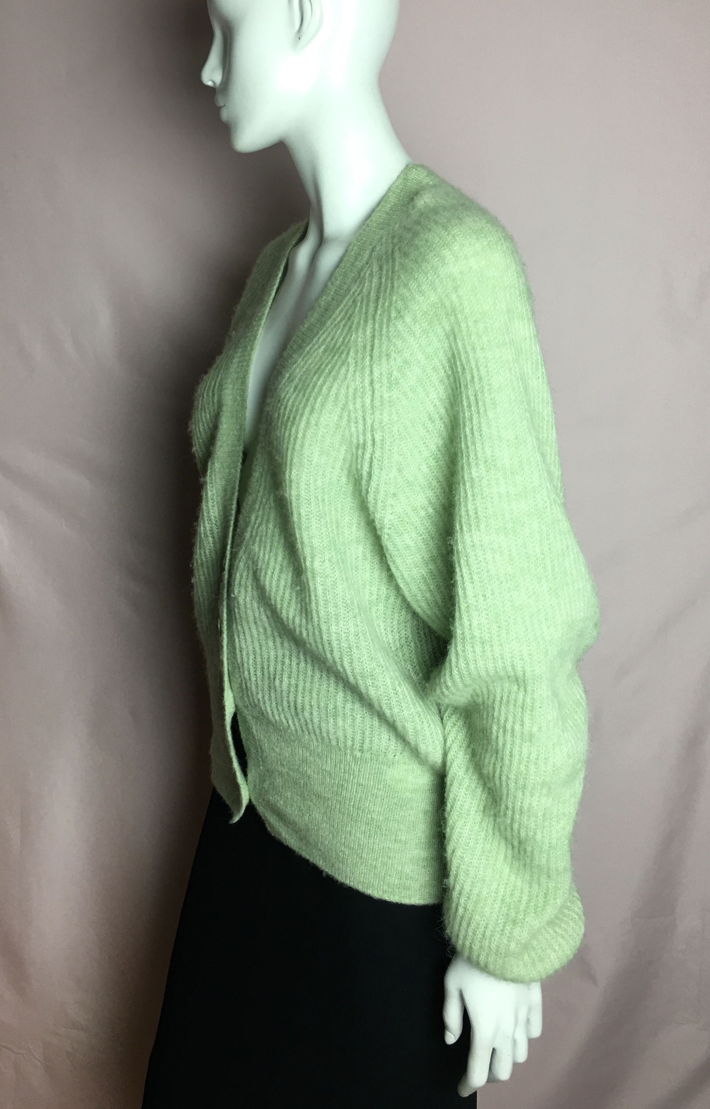 Other IVY & OAK Alpaca Wool Cardigan Light Green EU 36 Size S / US 4 / IT 40 - 4 Thumbnail