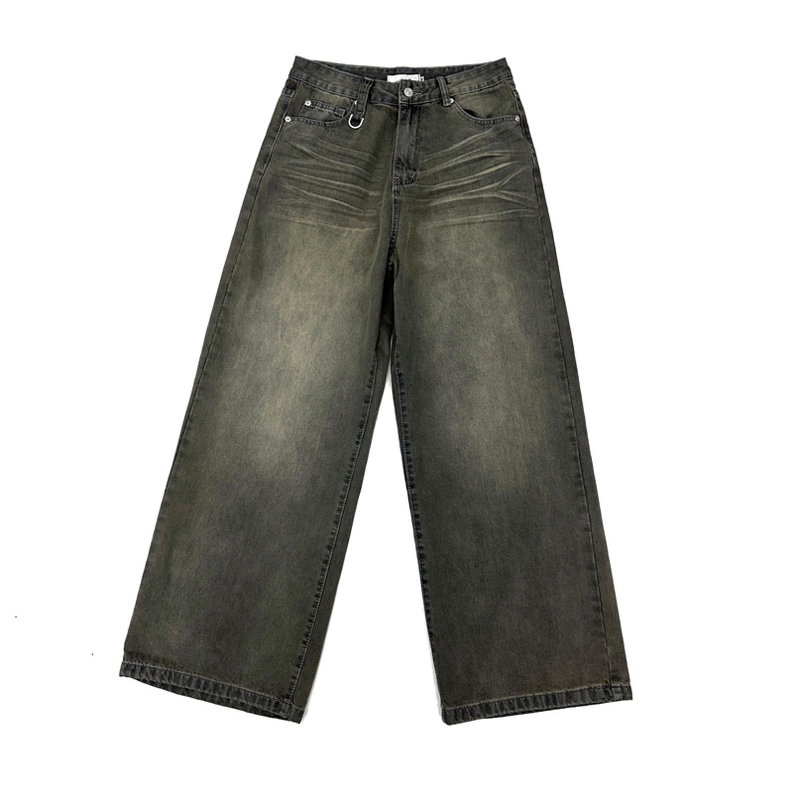 Jean × Vintage Stylish Wide-Legged Denim Pants - Urban Vintage Aesthetic Size US 32 / EU 48 - 4 Thumbnail