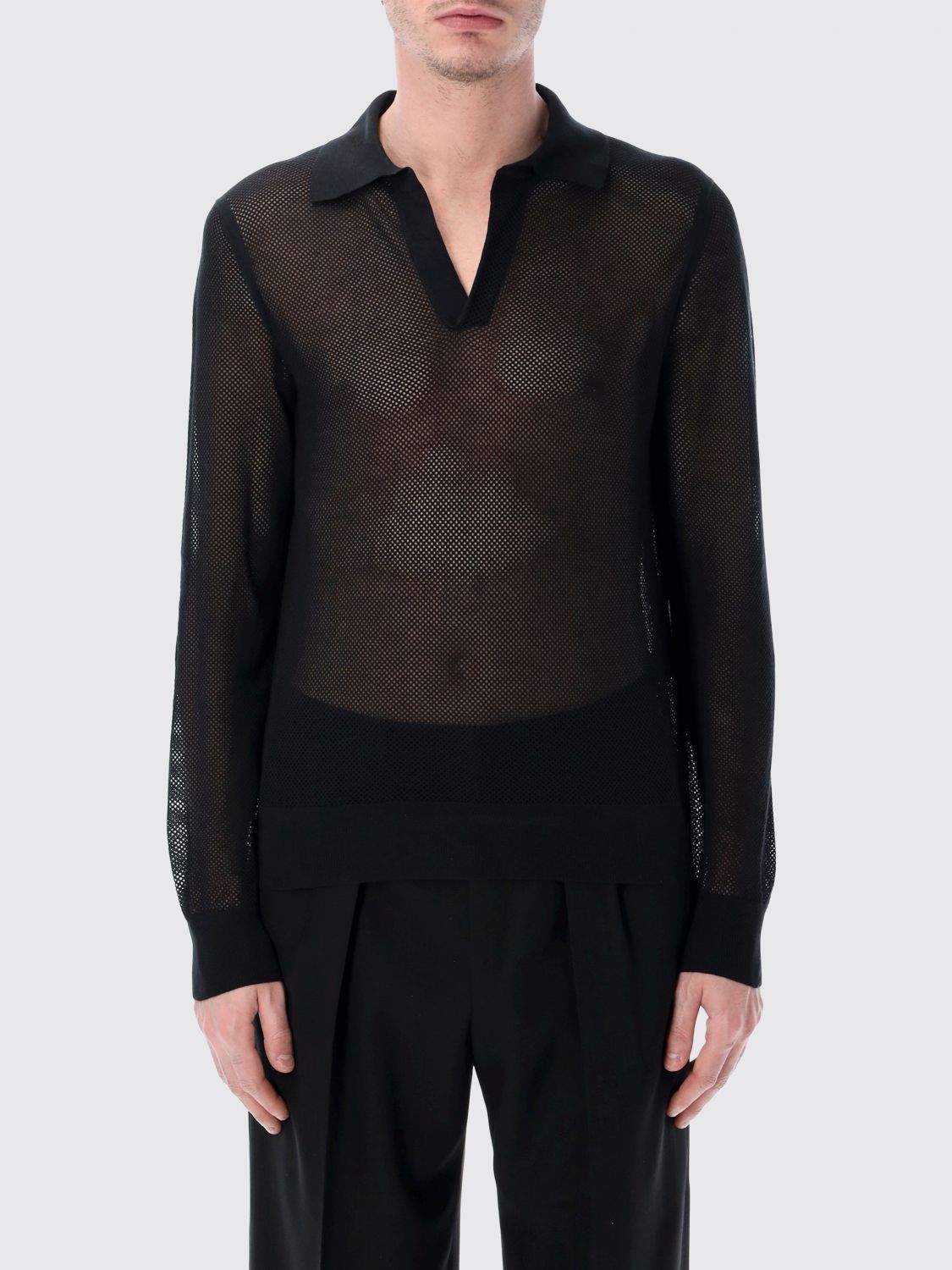 Tom Ford Tom Ford Polo Shirt Men Black Size US M / EU 48-50 / 2 - 1 Thumbnail