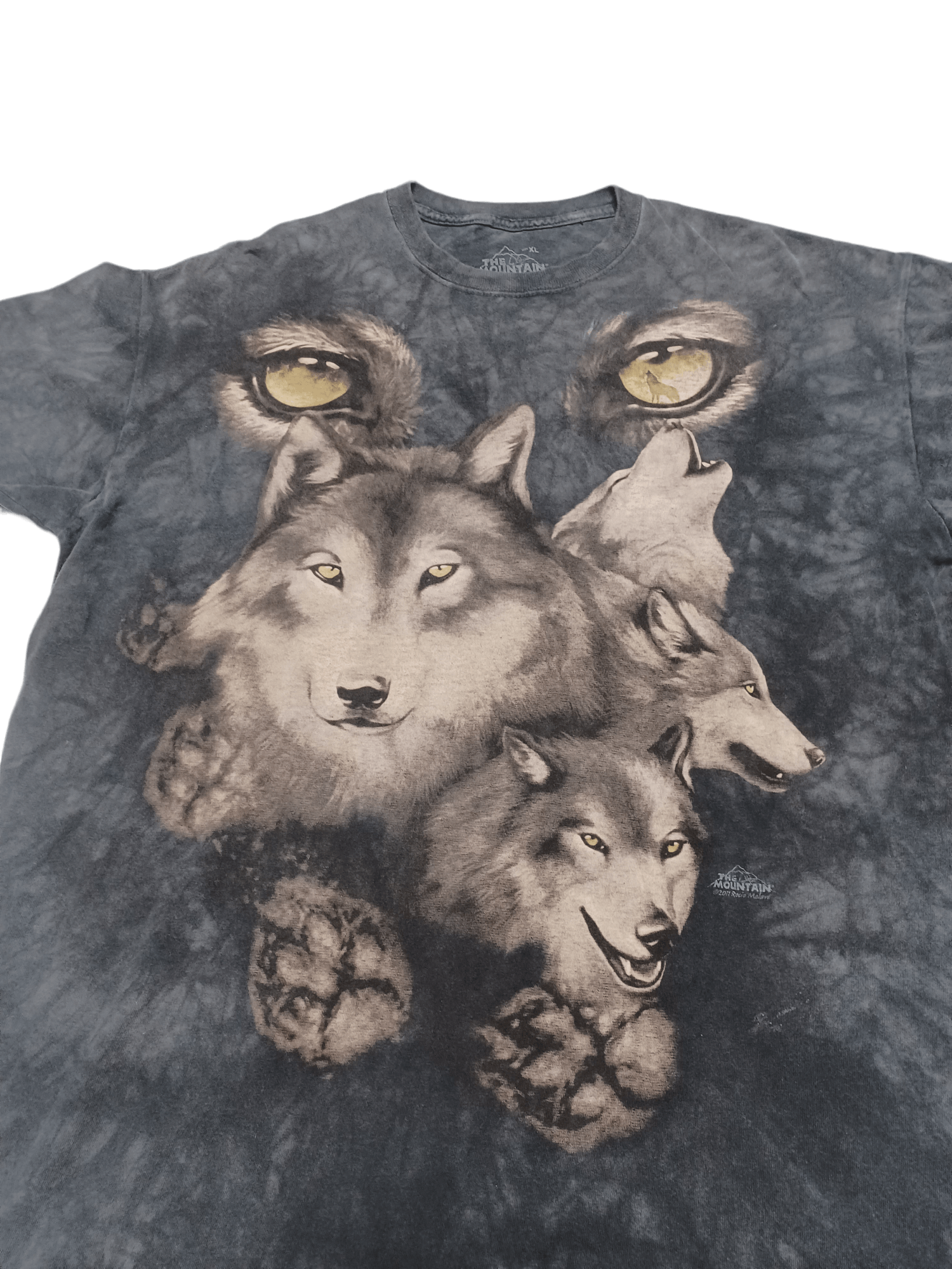 The Mountain MADE IN USA VINTAGE ANIMAL TEE WOLVES WOLF THE MOUNTAIN Size US XL / EU 56 / 4 - 2 Thumbnail