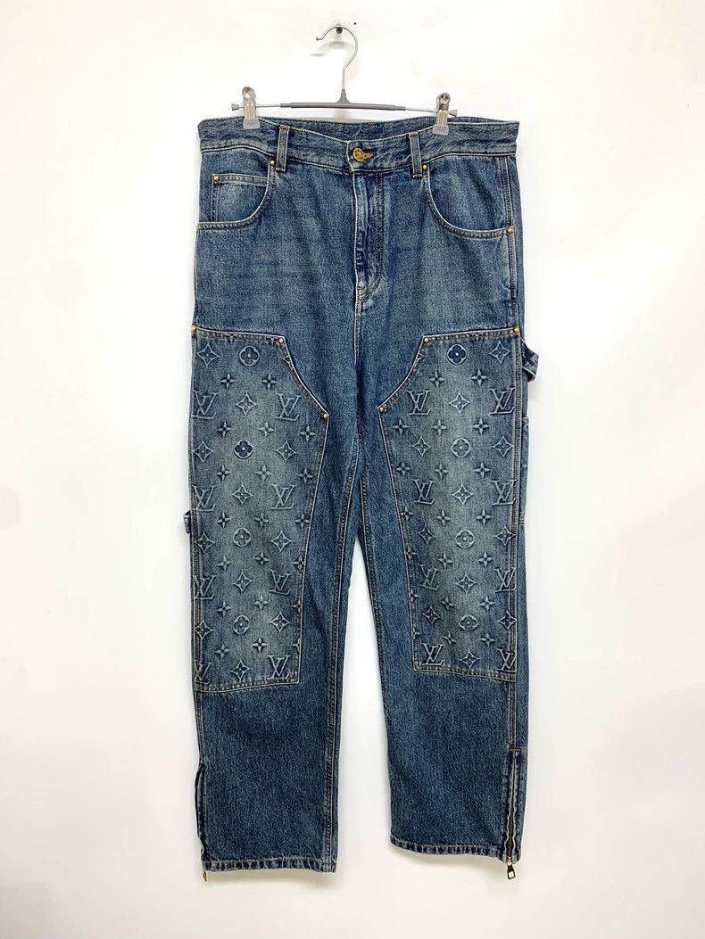 Louis Vuitton Louis Vuitton Embossed Monogram Cargo Pants - dmc Size US 31 - 1 Thumbnail