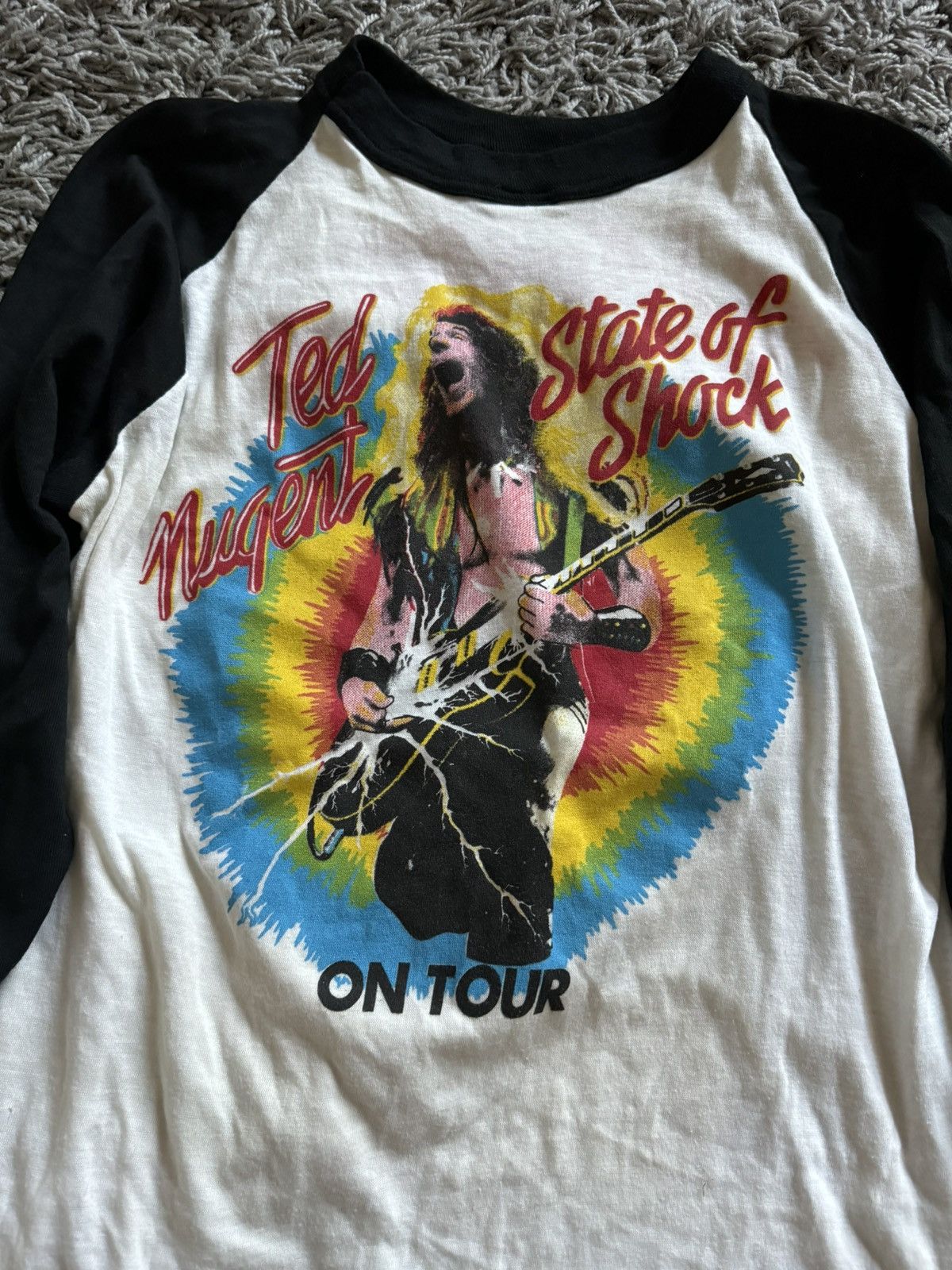 Band Tees Ted Nugent 1979 Weekend Warriors Tour Raglan Tee Size US M / EU 48-50 / 2 - 5 Thumbnail