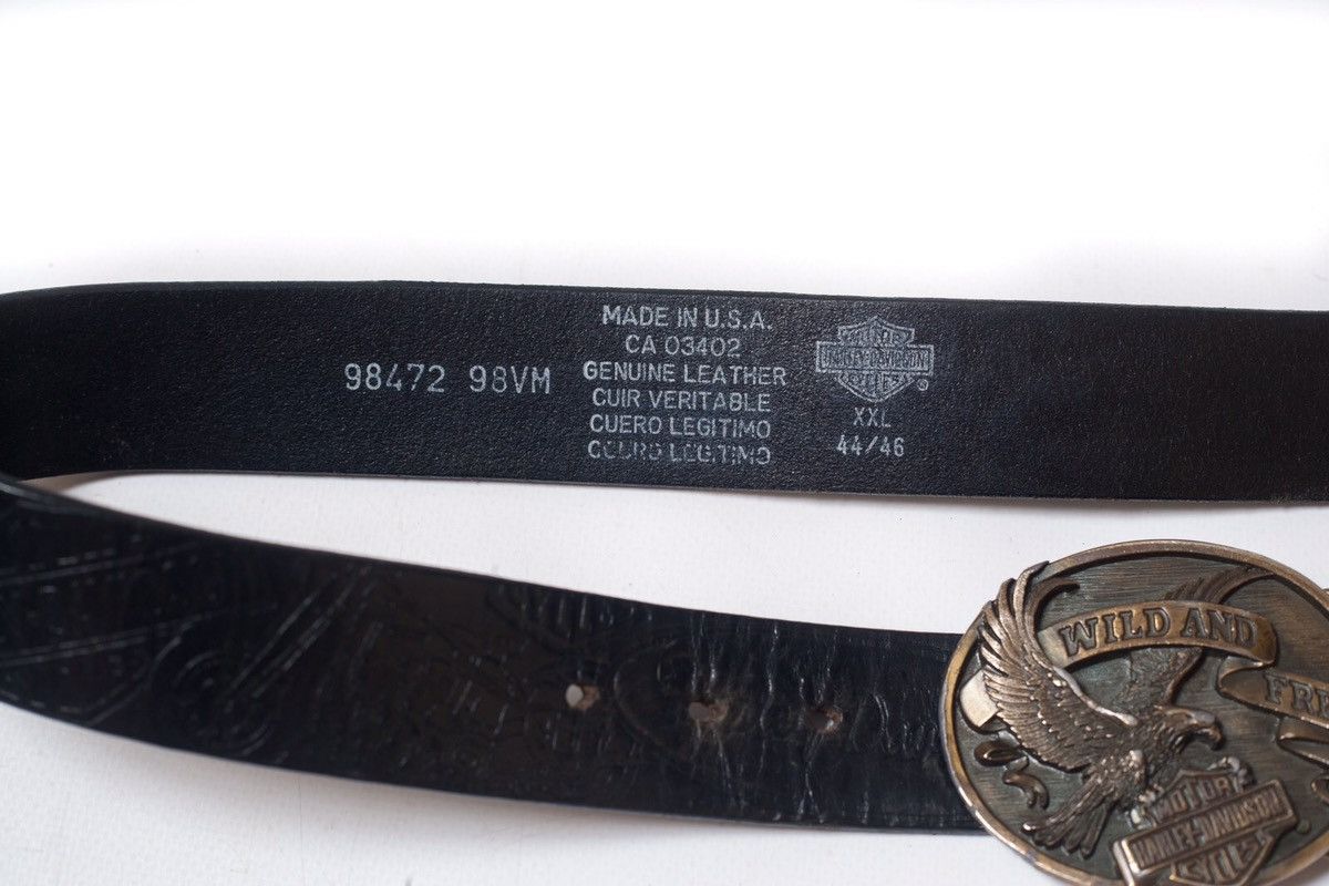 Harley Davidson Harley Davidson 1992 Harmony Design Eagle USA Belt Size ONE SIZE - 3 Thumbnail